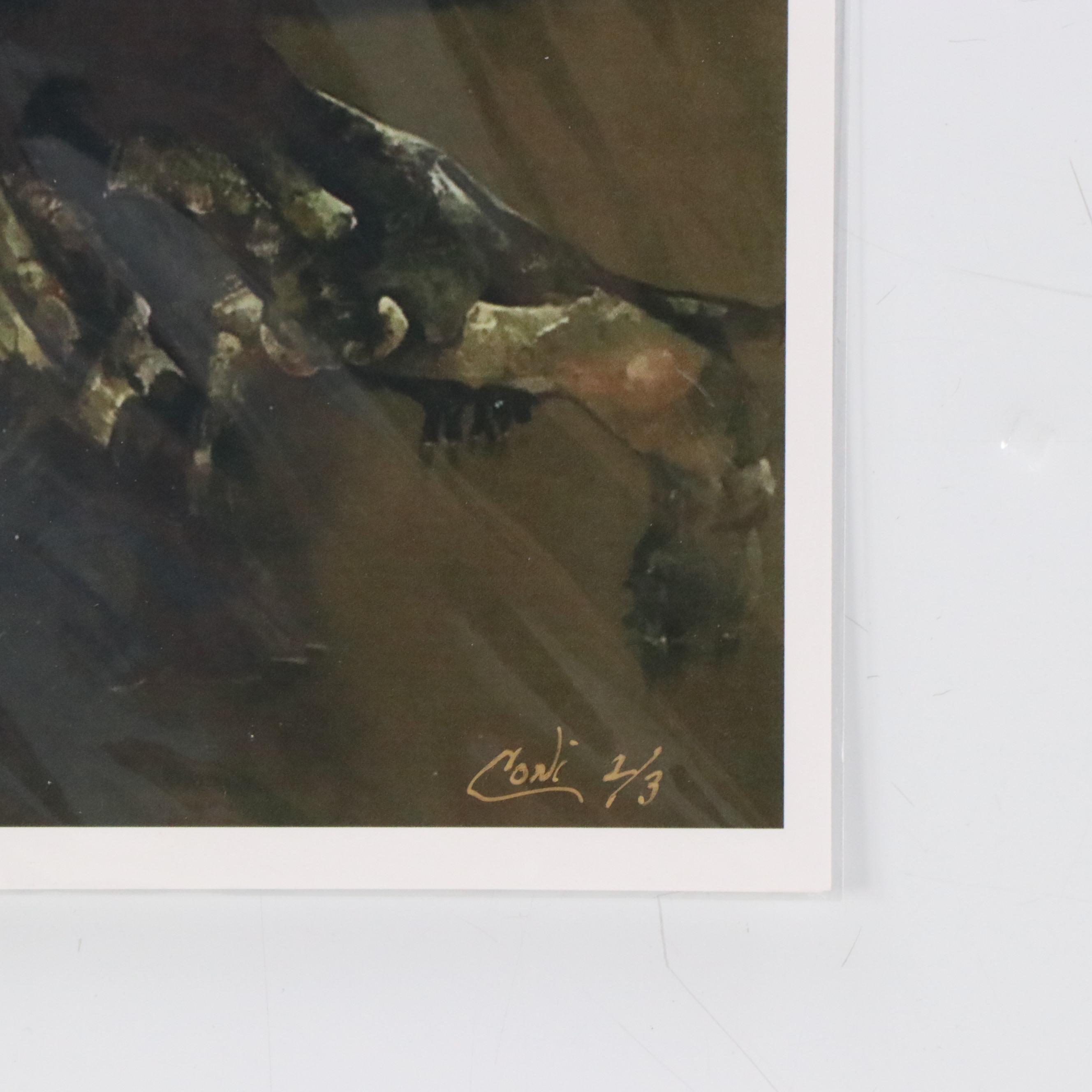 Coni Surrealist Offset Lithograph "Third Eye Blind," 21st Century