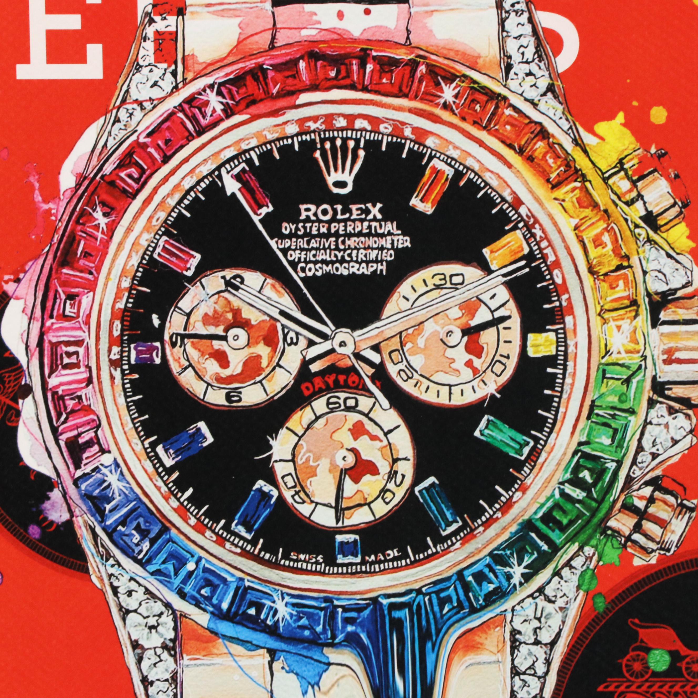Death NYC Graphic Digital Print Featuring Rolex, 21st Century