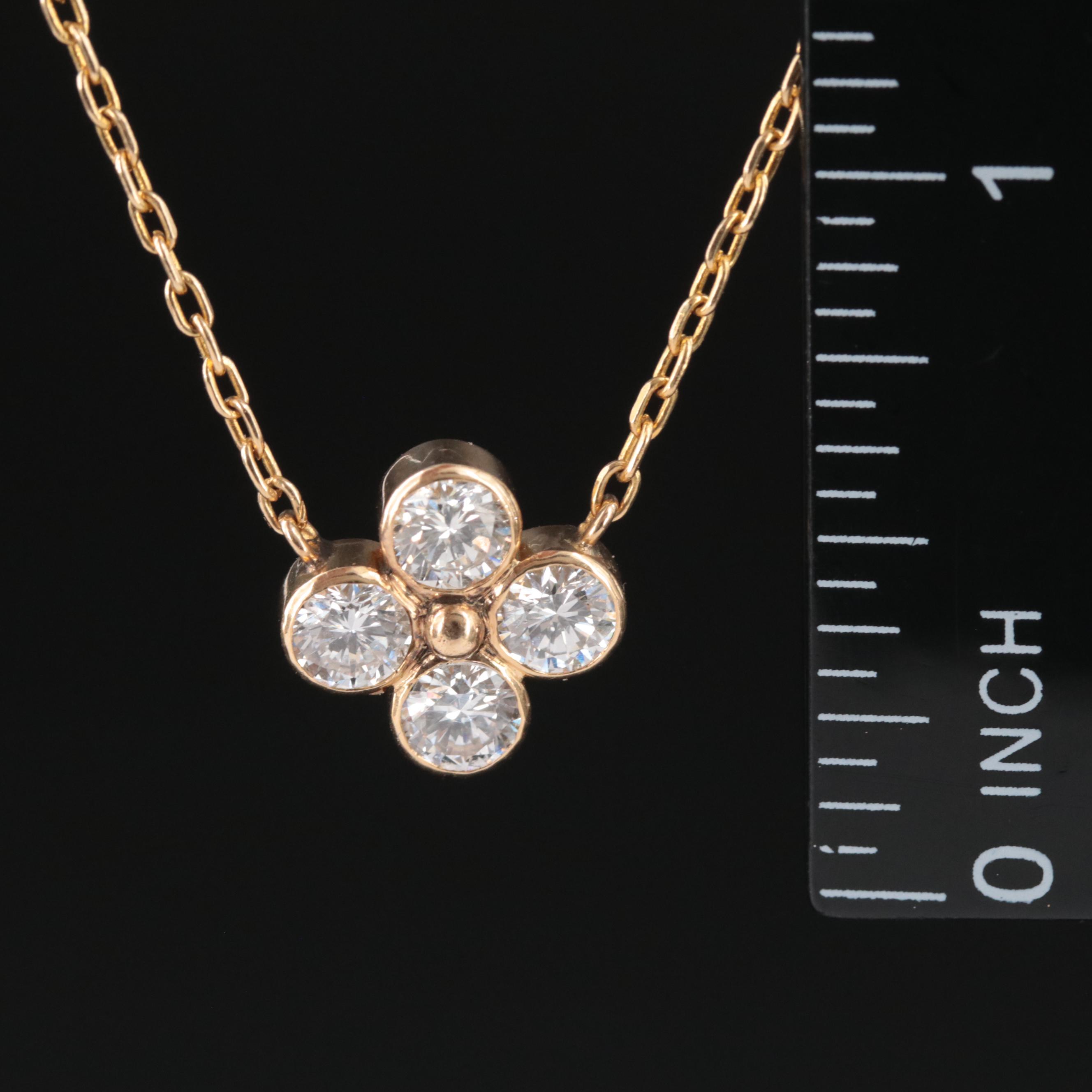 18K 1.00 CTW Diamond Necklace