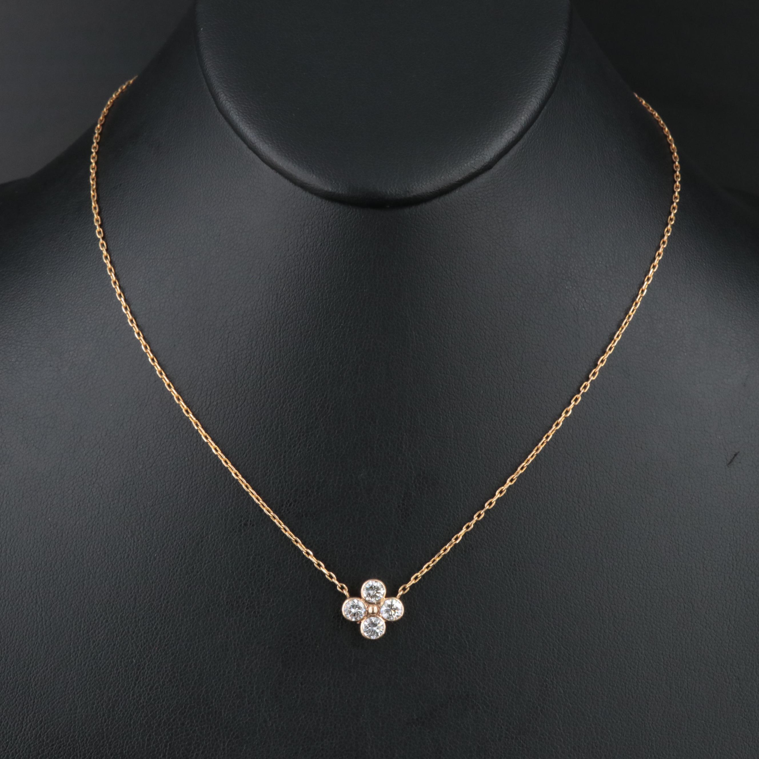 18K 1.00 CTW Diamond Necklace