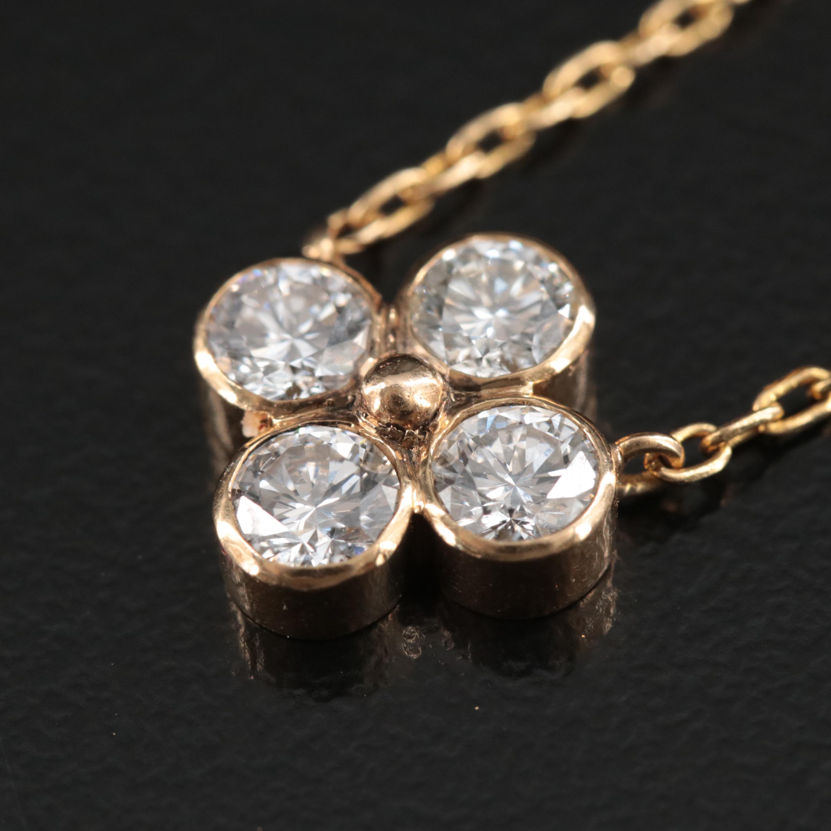 18K 1.00 CTW Diamond Necklace
