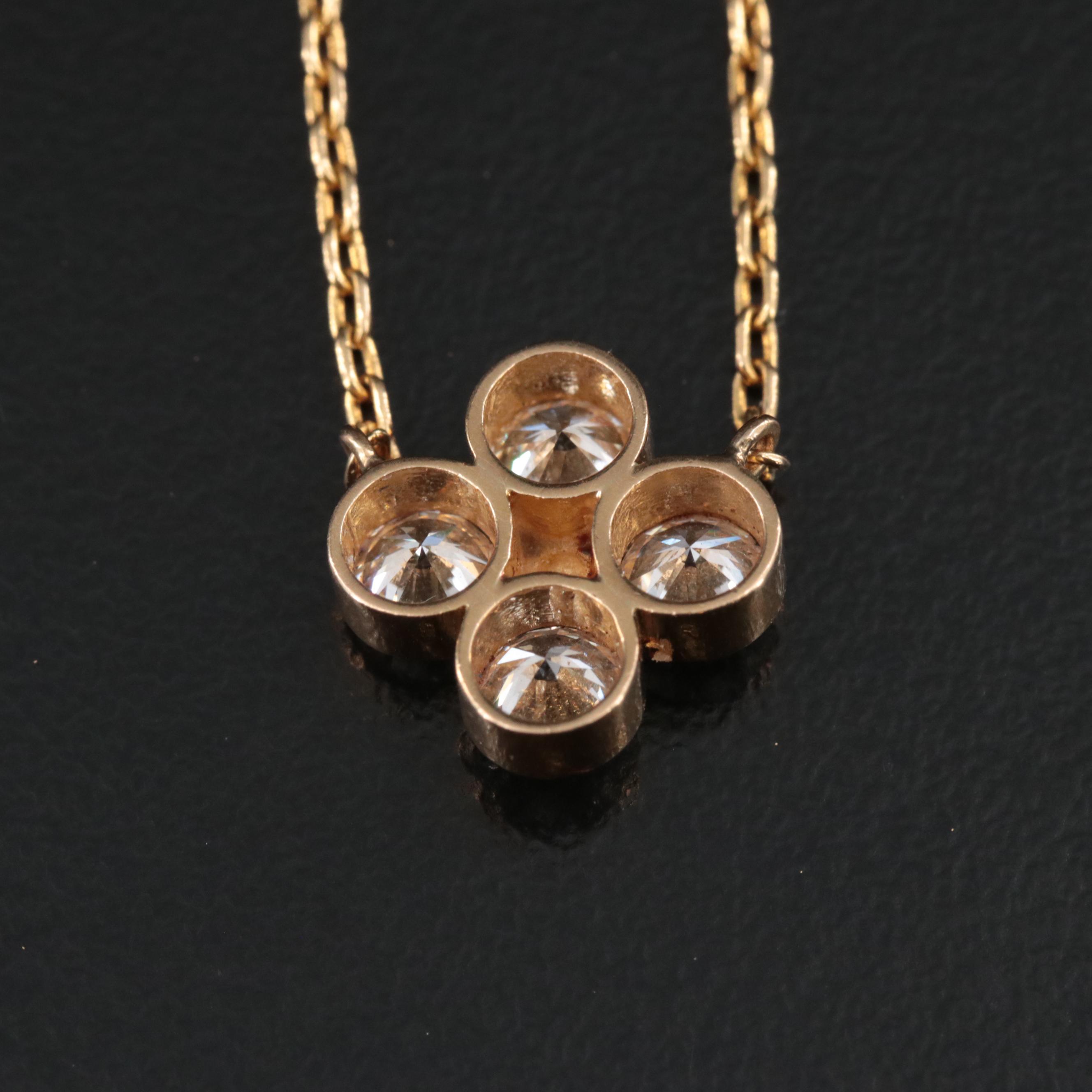 18K 1.00 CTW Diamond Necklace