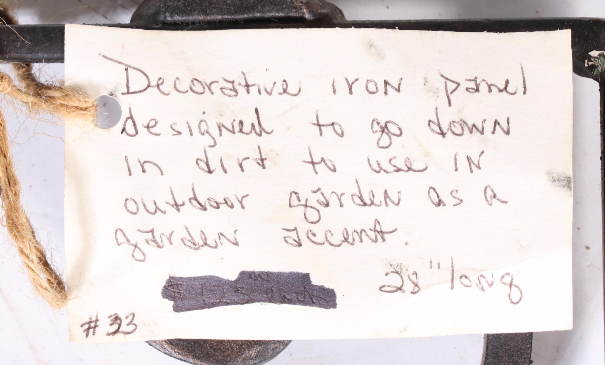 Victorian Style Wrought Iron Ornamental Garden Bed Edging