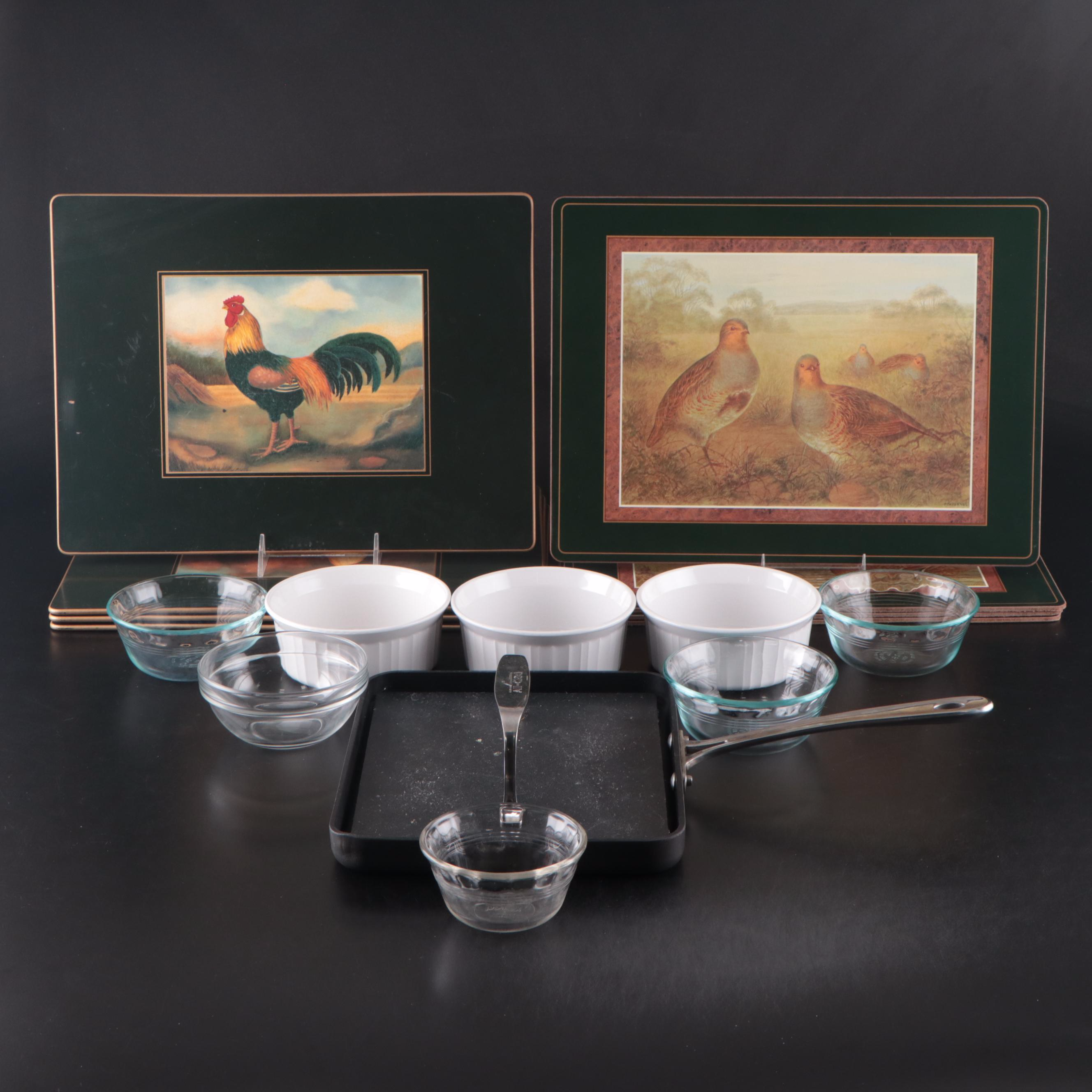 Pyrex Glass Ramekins and Corning Ware Ceramic Ramekins with More