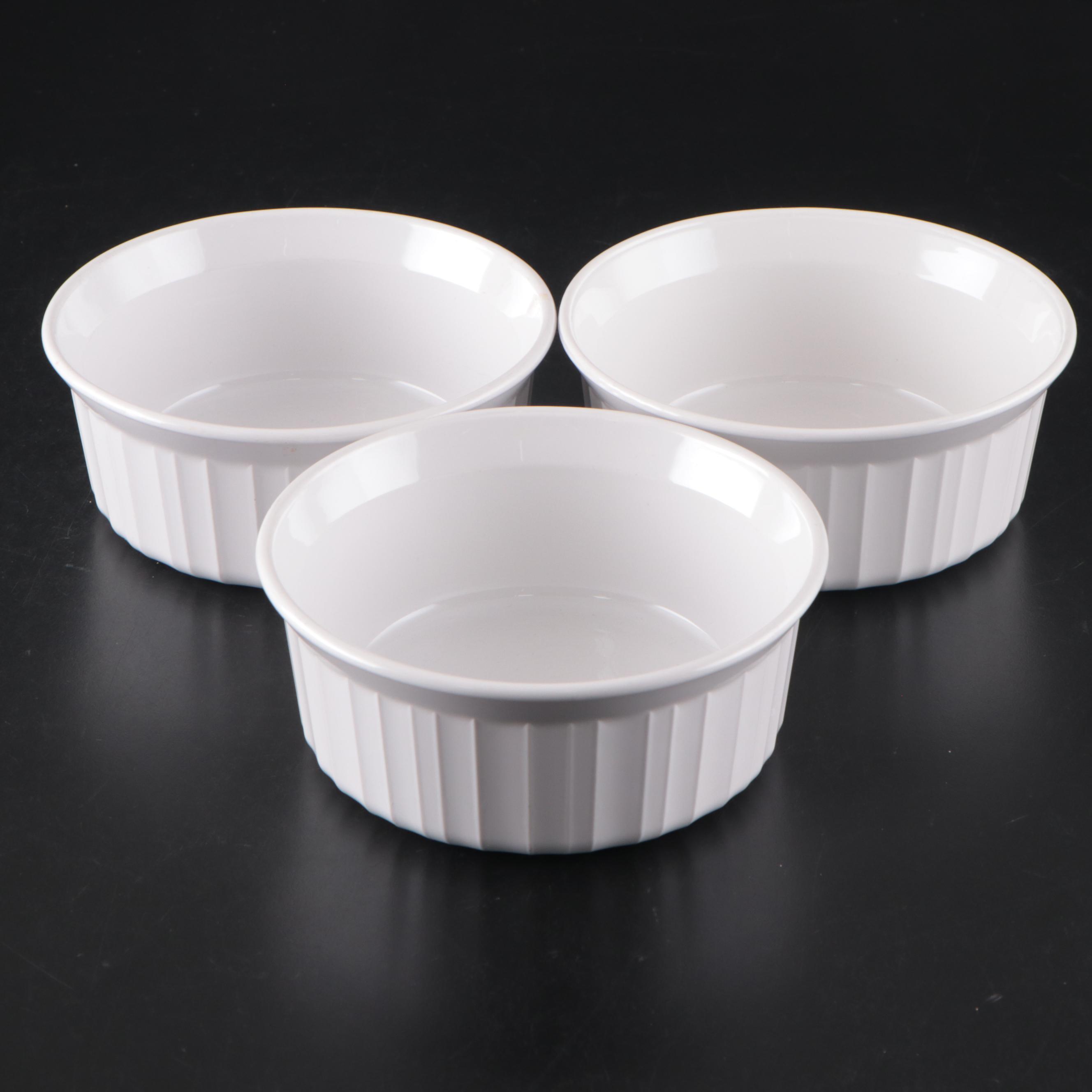 Pyrex Glass Ramekins and Corning Ware Ceramic Ramekins with More