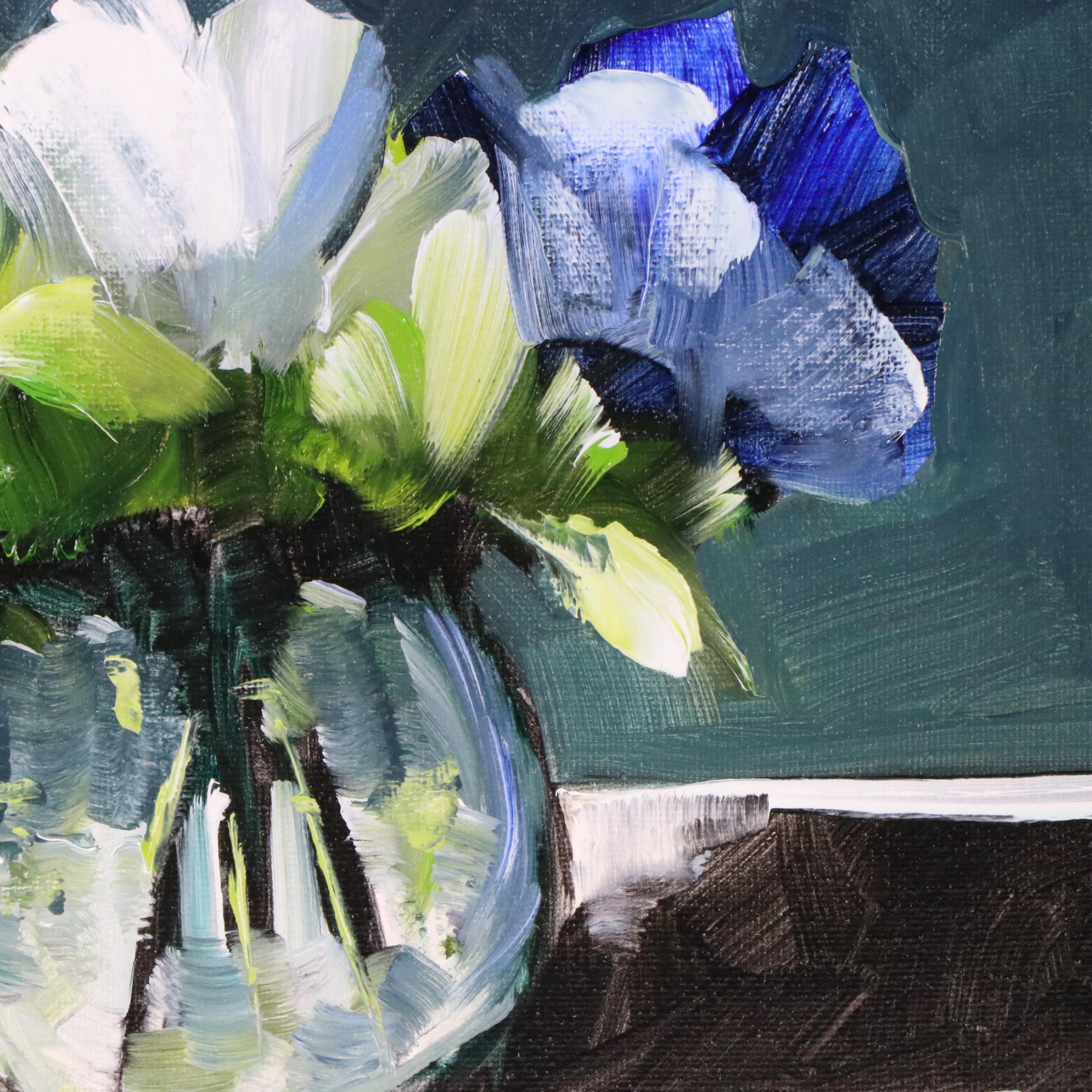 José M. Lima Floral Still Life Oil Painting, 2024