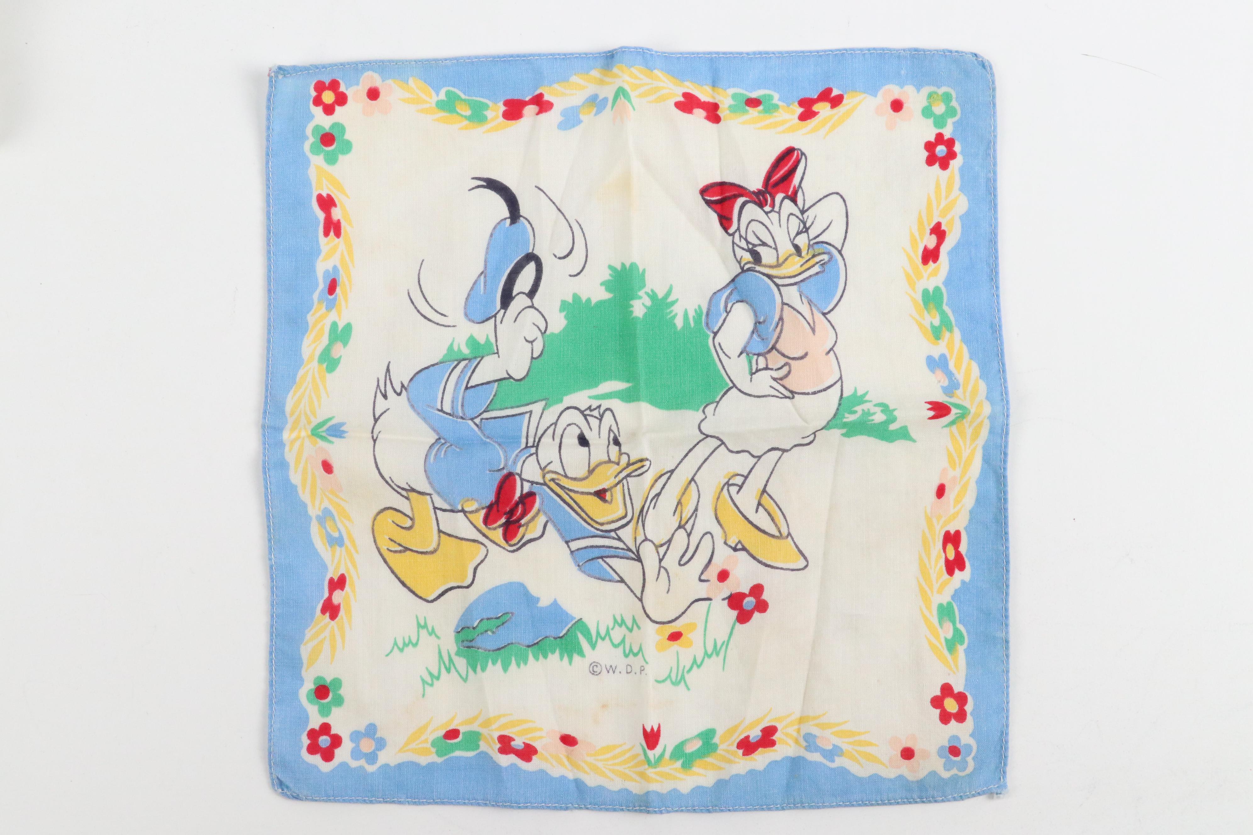 Disney Donald and Daisy Duck, Filipino Hand Rolled and More Handkerchiefs