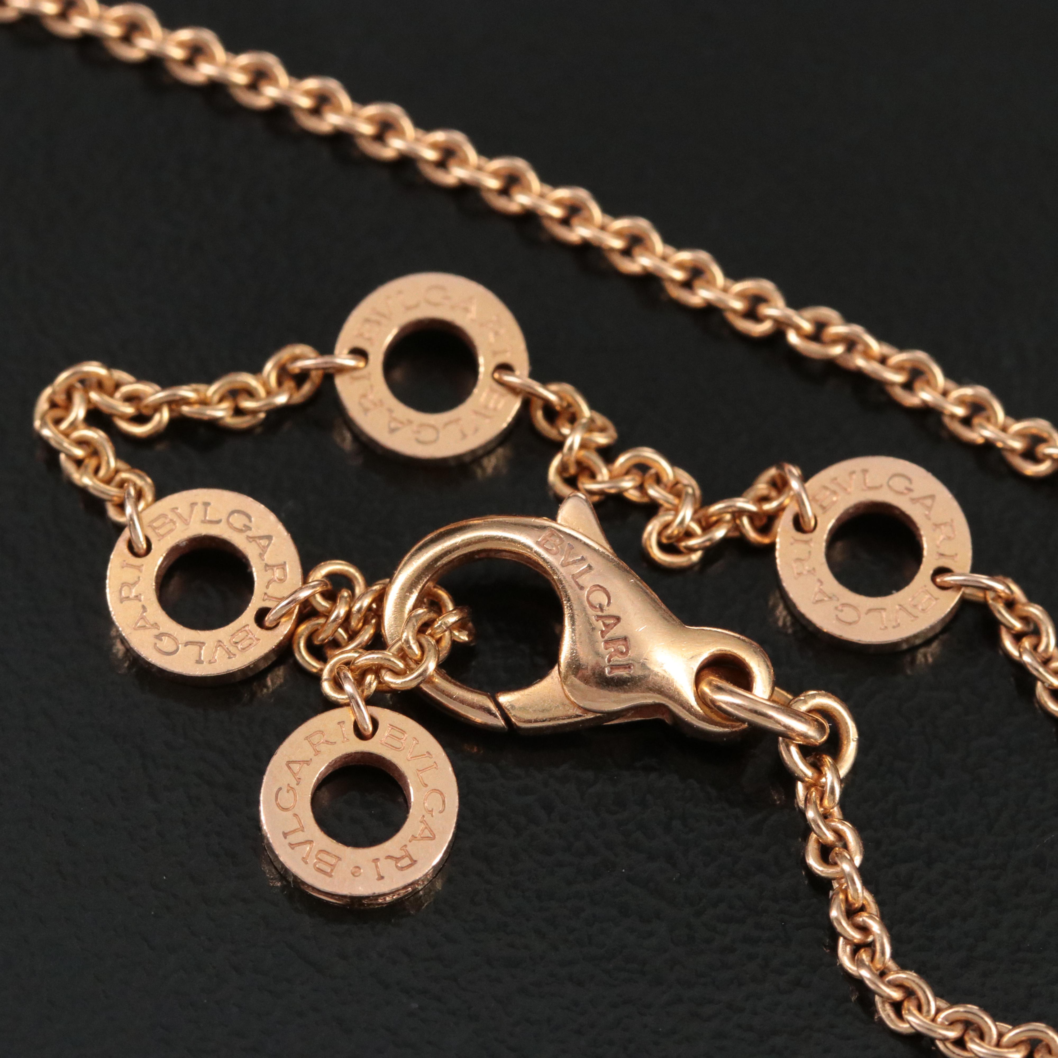 Bulgari BVLGARI B.zero1 18K Rose Gold Pendant Necklace