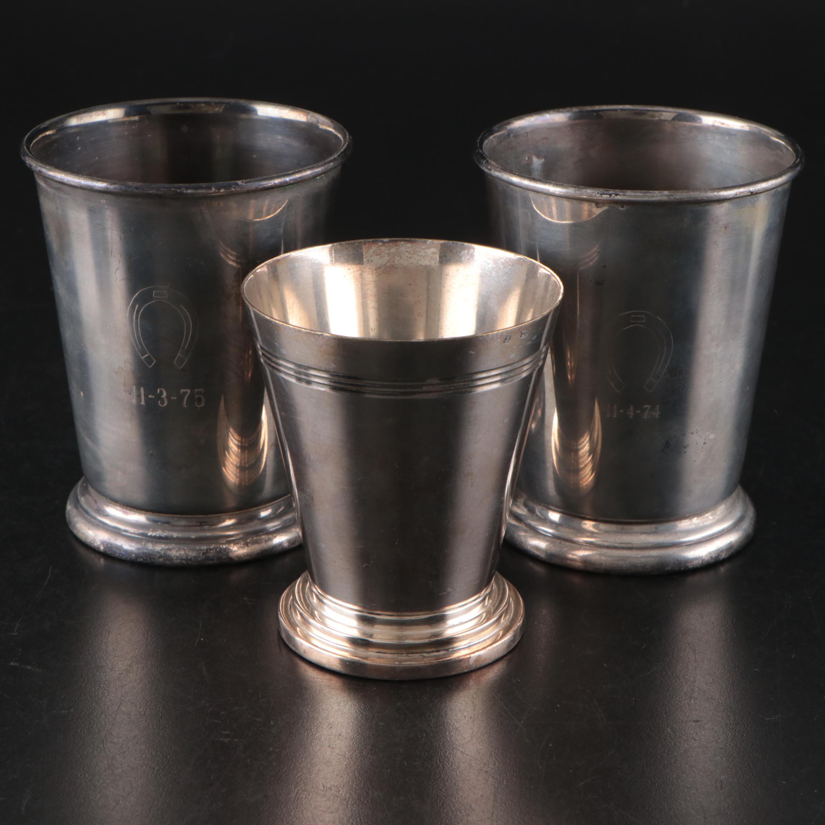 Reed & Barton Paul Revere Bowl with Other Silver Plate Tableware and Accessories