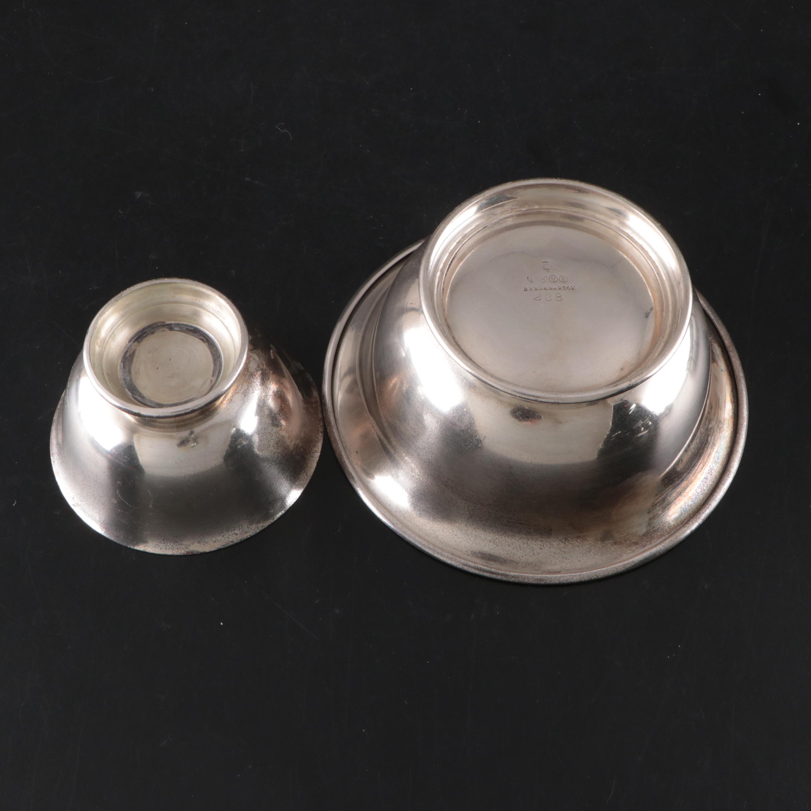 Reed & Barton Paul Revere Bowl with Other Silver Plate Tableware and Accessories