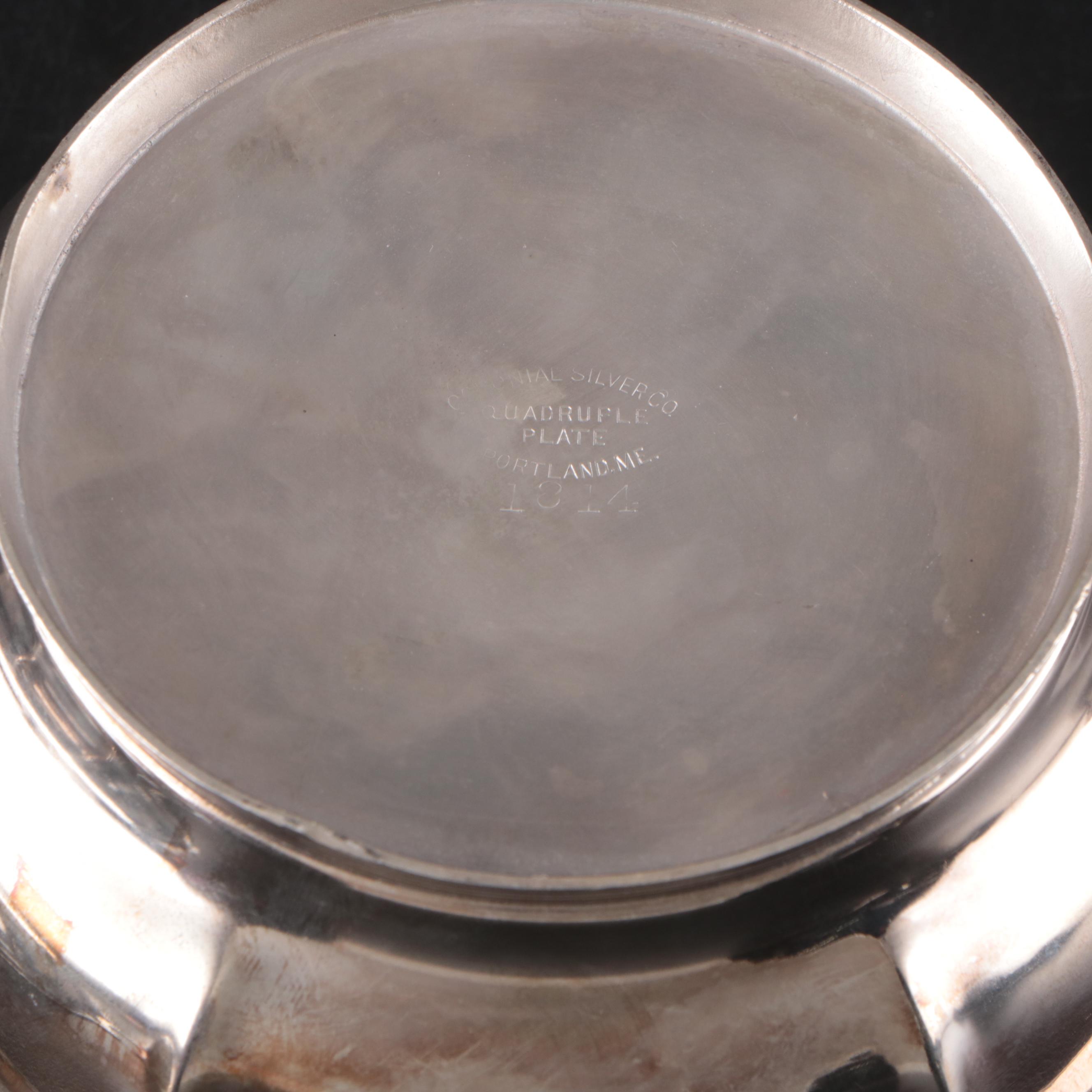 Reed & Barton Paul Revere Bowl with Other Silver Plate Tableware and Accessories