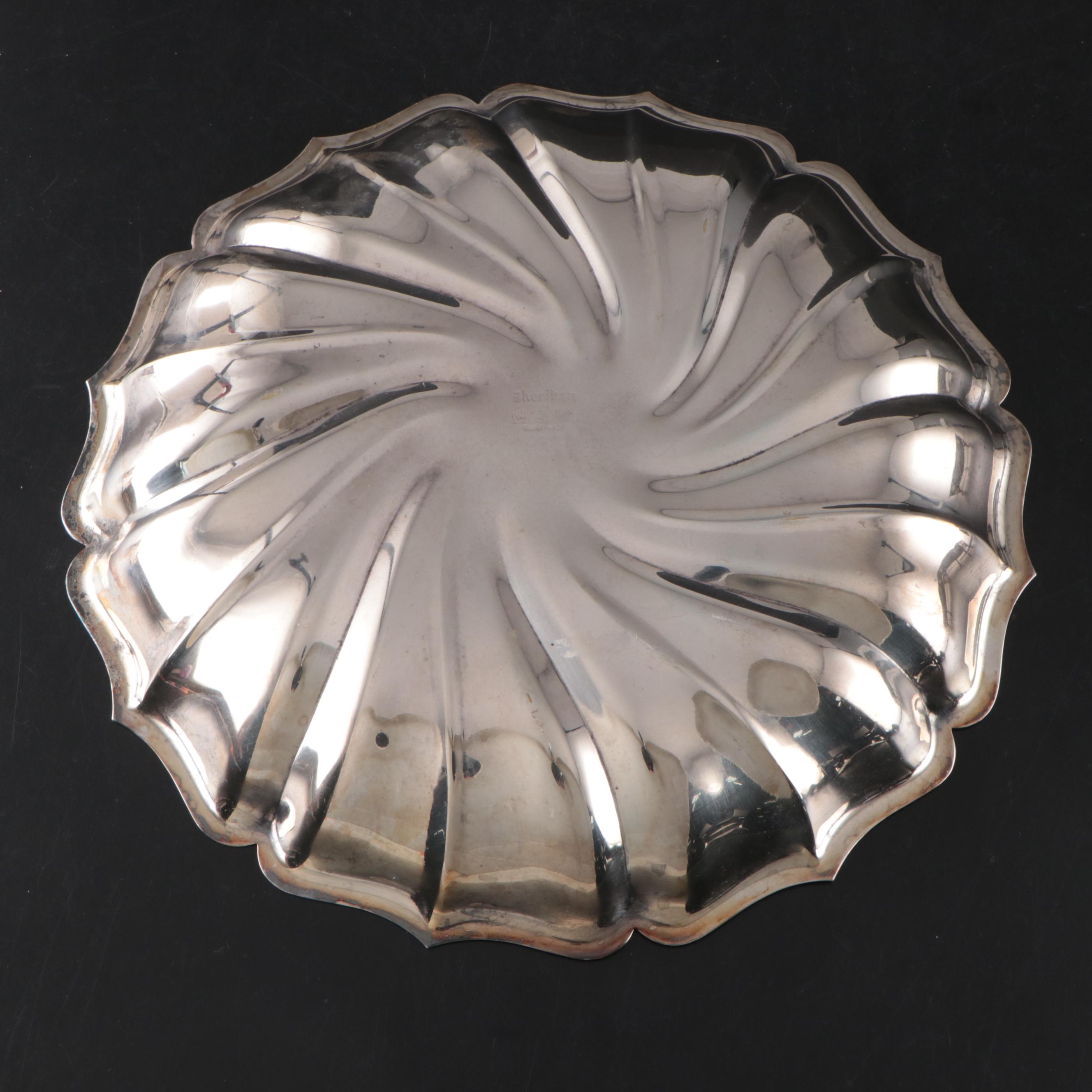 Reed & Barton Paul Revere Bowl with Other Silver Plate Tableware and Accessories