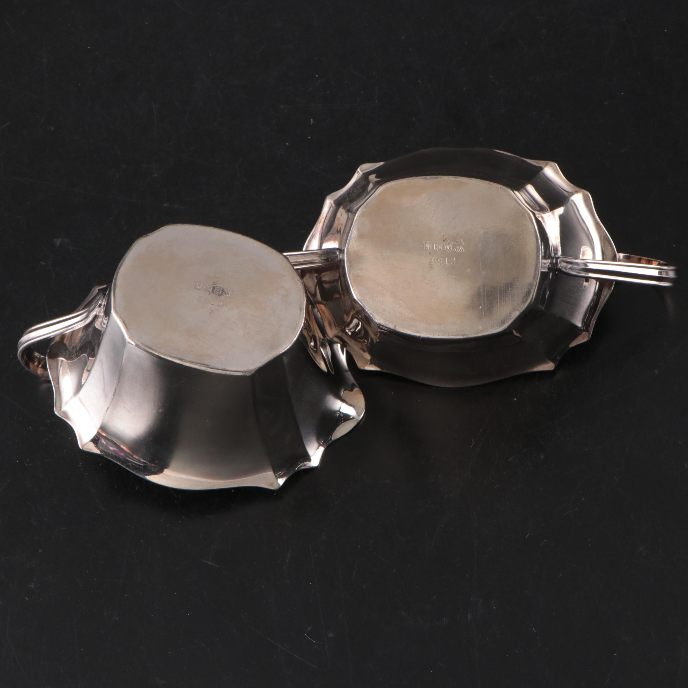 Reed & Barton Paul Revere Bowl with Other Silver Plate Tableware and Accessories