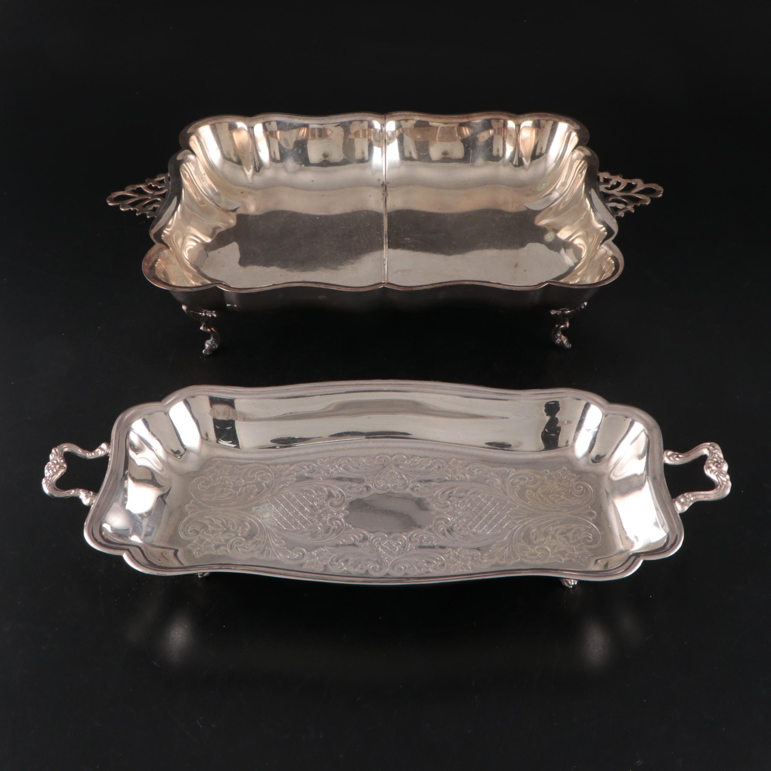 Reed & Barton Paul Revere Bowl with Other Silver Plate Tableware and Accessories