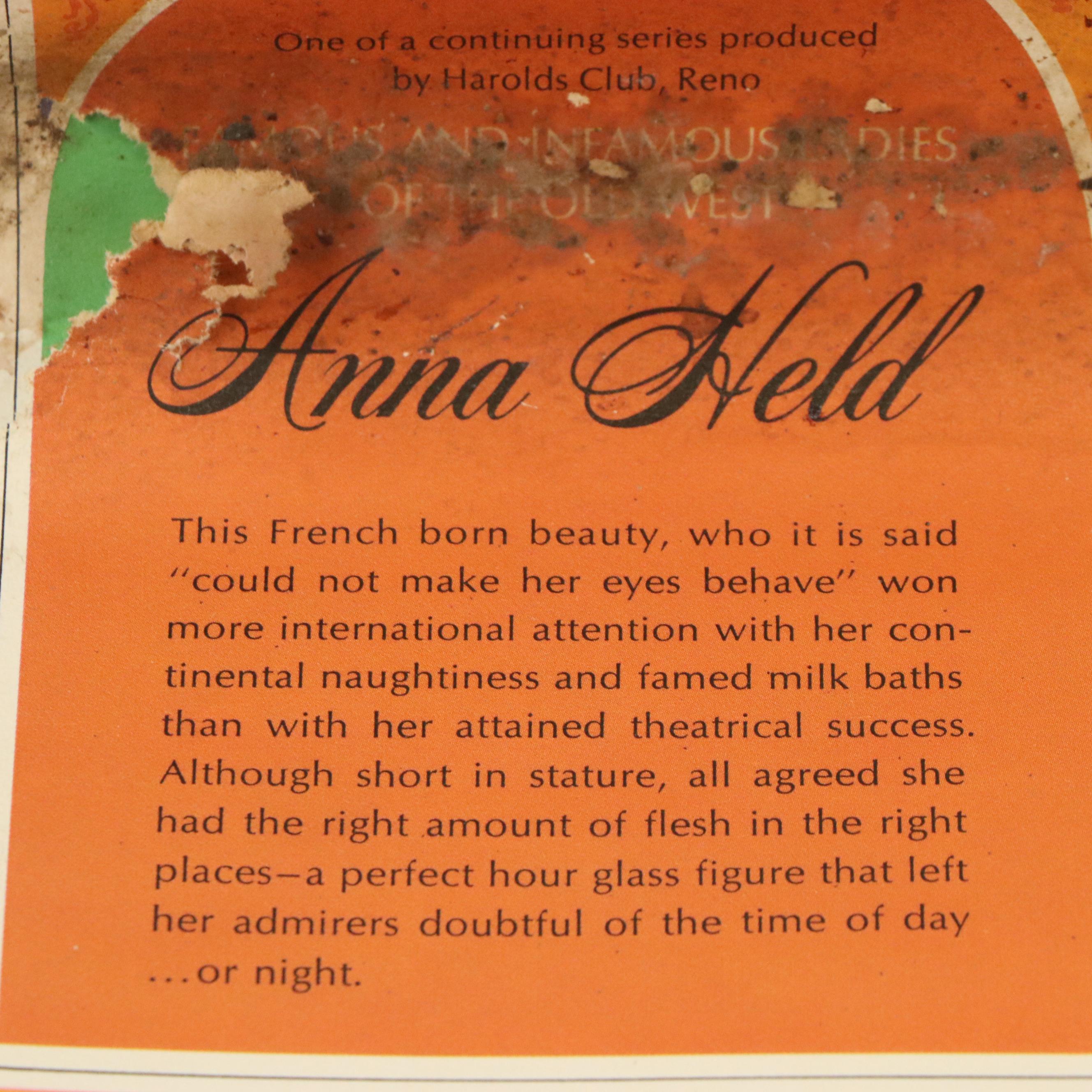 Harold's Club Casino Advertising Pin-Up Calendar, 1969