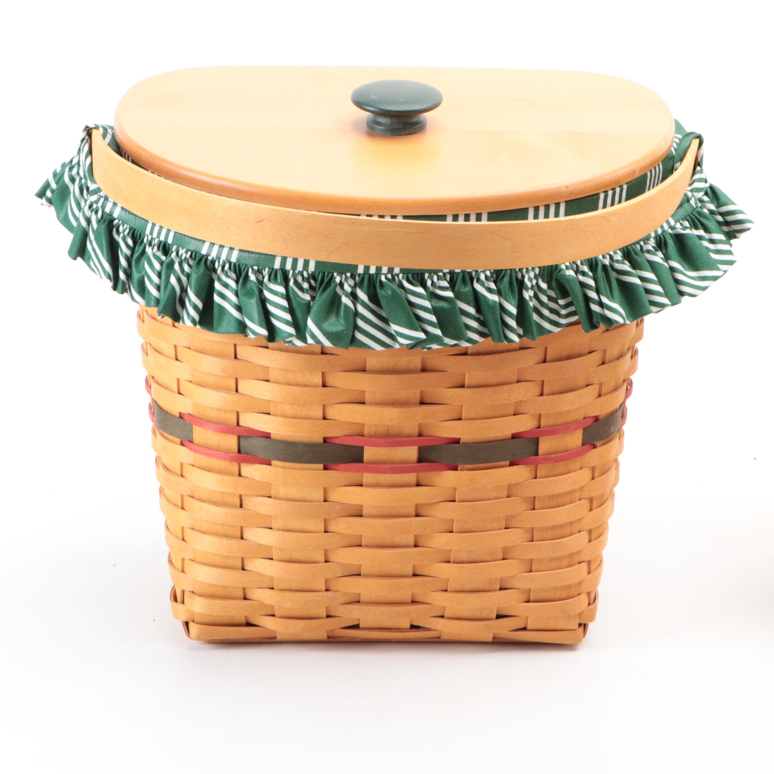 Longaberger "Homestead" and Other Handwoven Maple Baskets