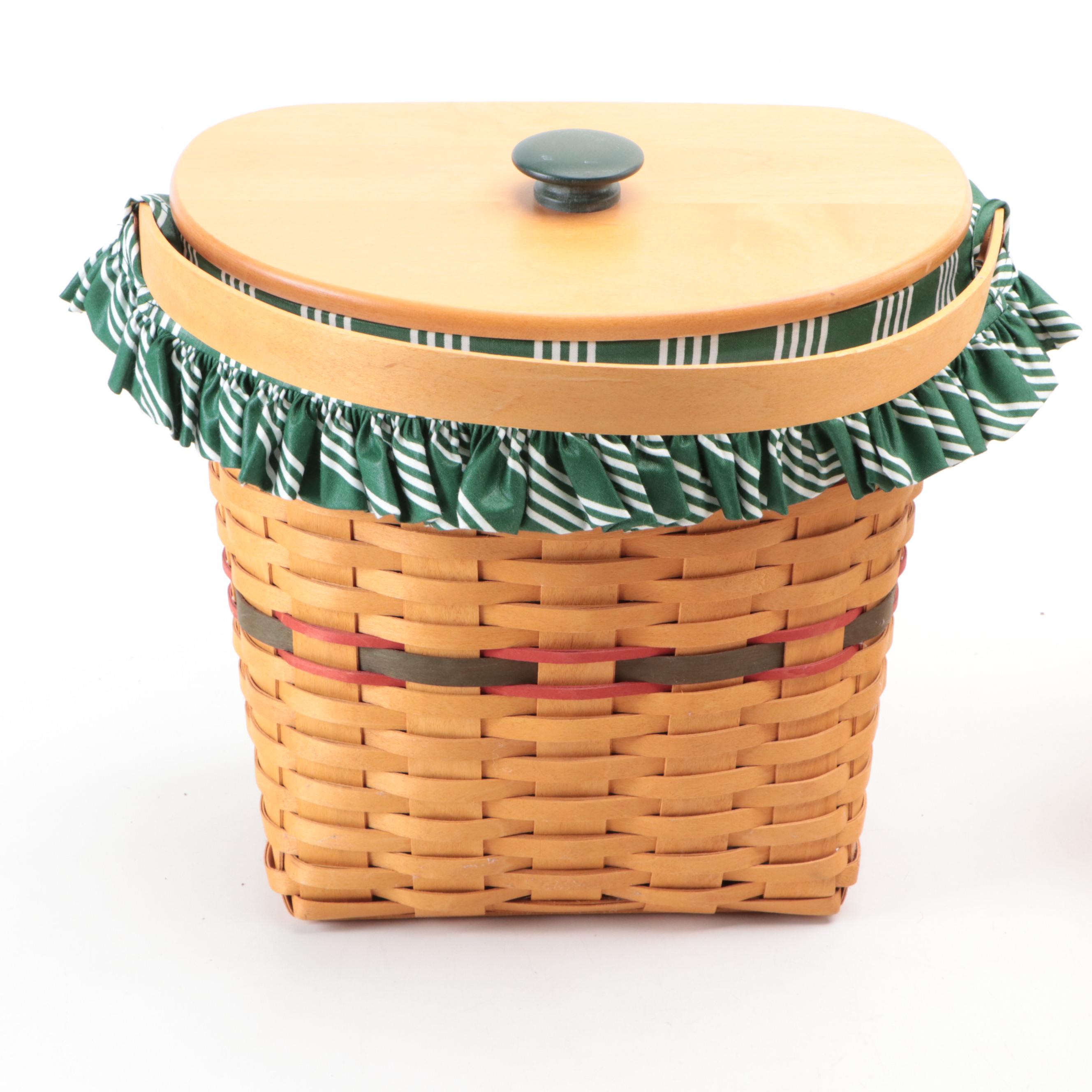 Longaberger "Homestead" and Other Handwoven Maple Baskets