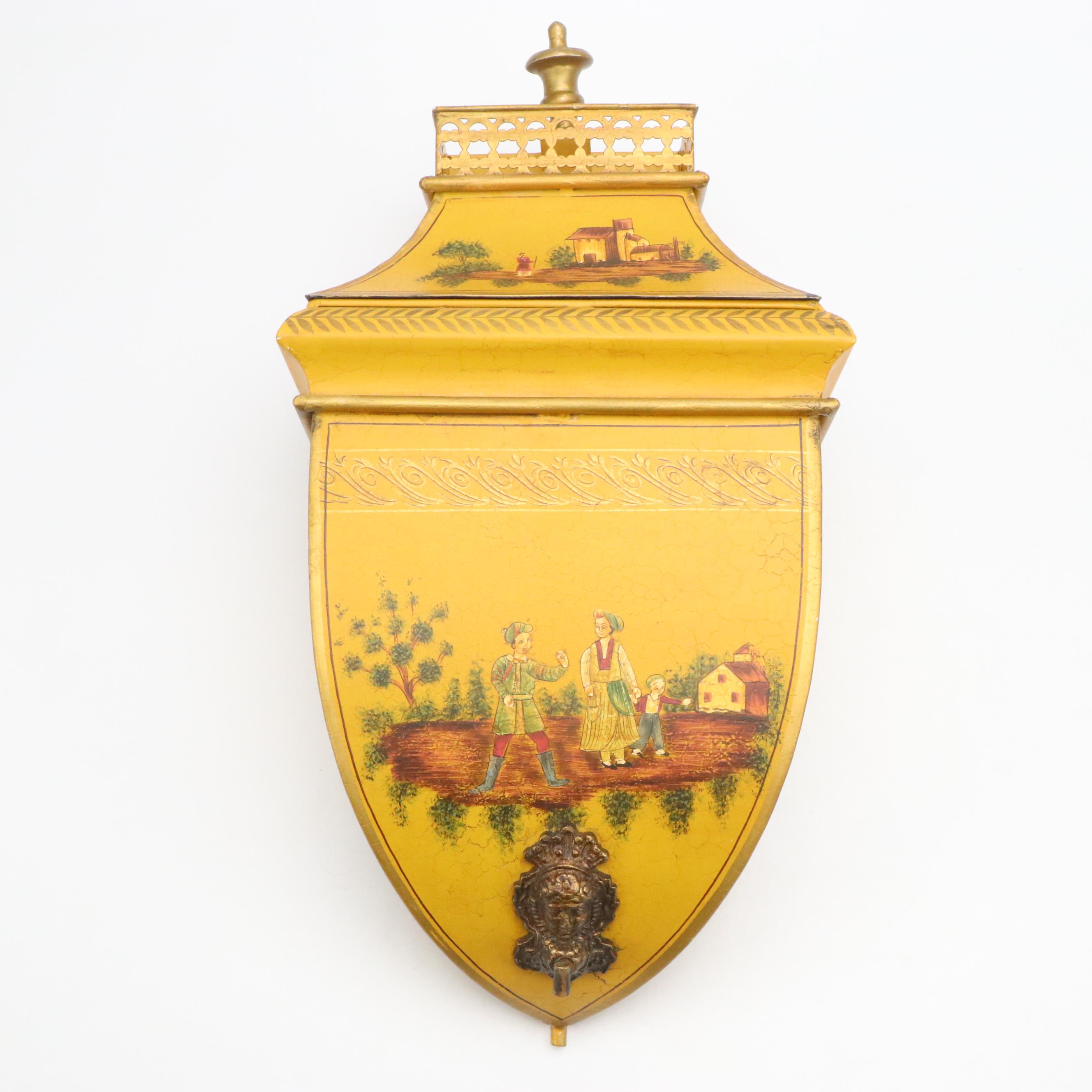 French Tole Style Metal Lavabo