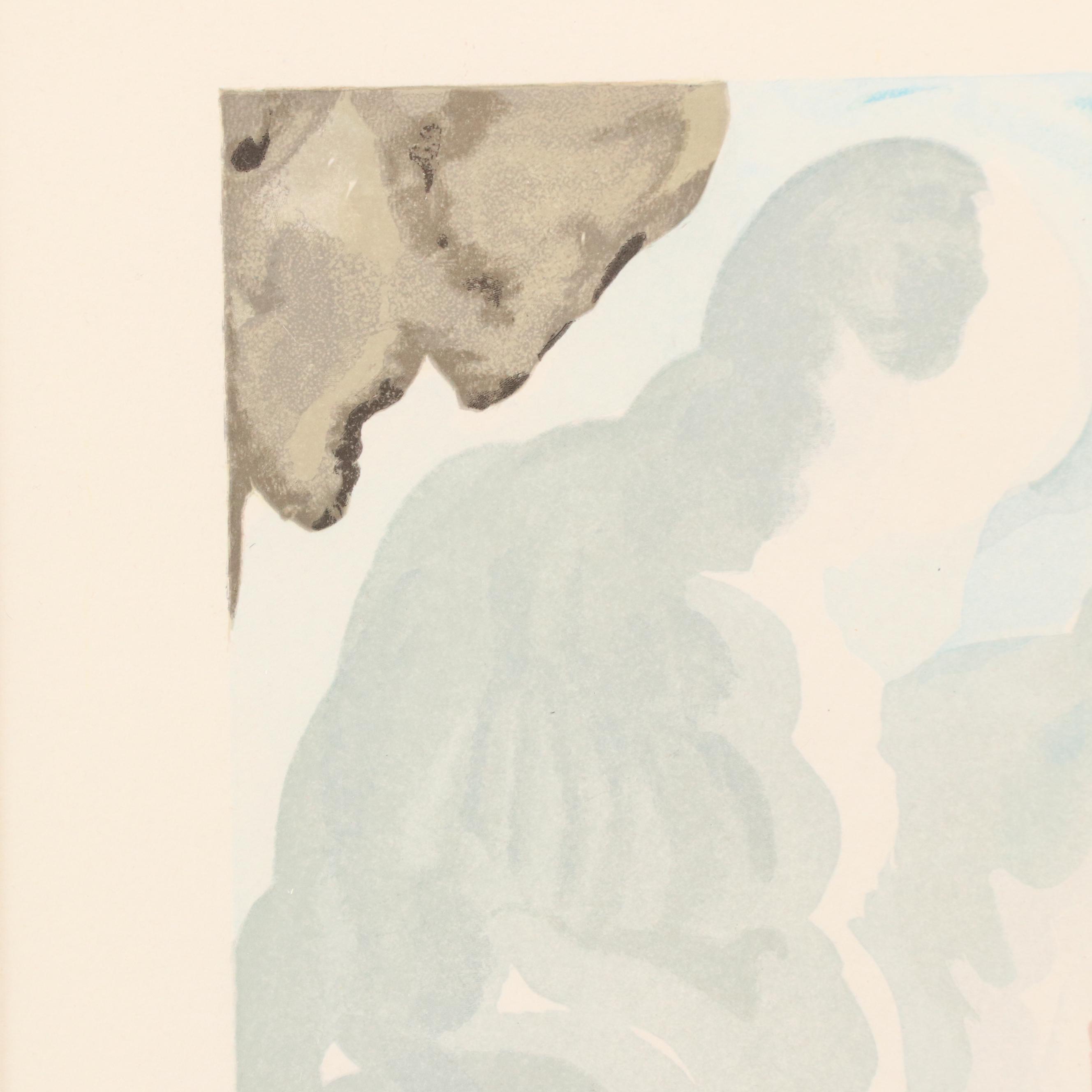 Salvador Dalí Wood Engraving "La Beauté des Sculptures"