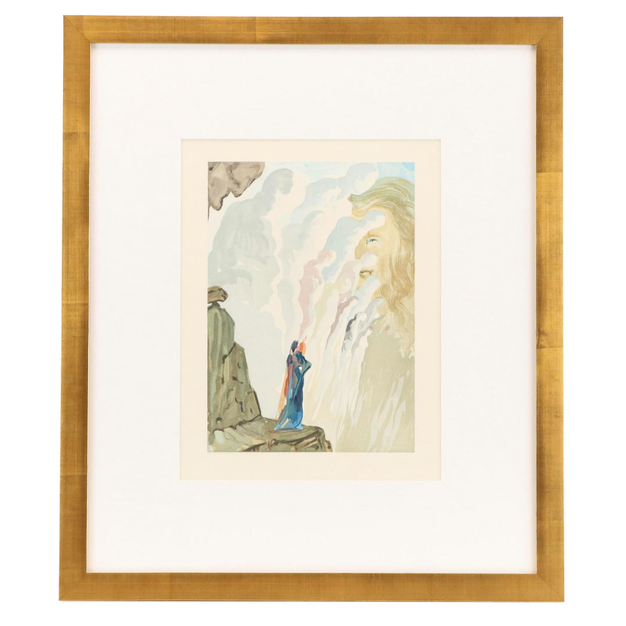 Salvador Dalí Wood Engraving "La Beauté des Sculptures"