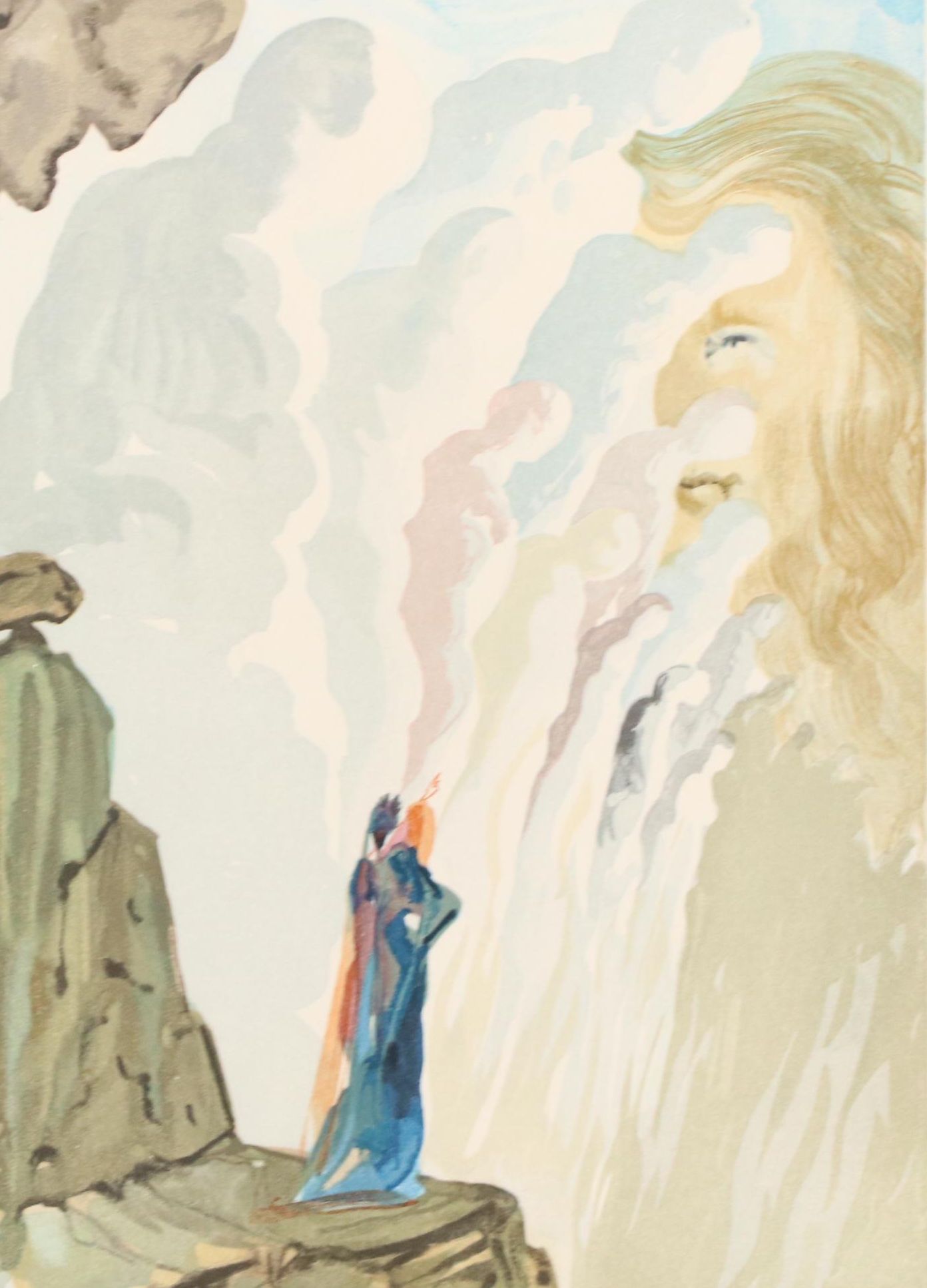 Salvador Dalí Wood Engraving "La Beauté des Sculptures"