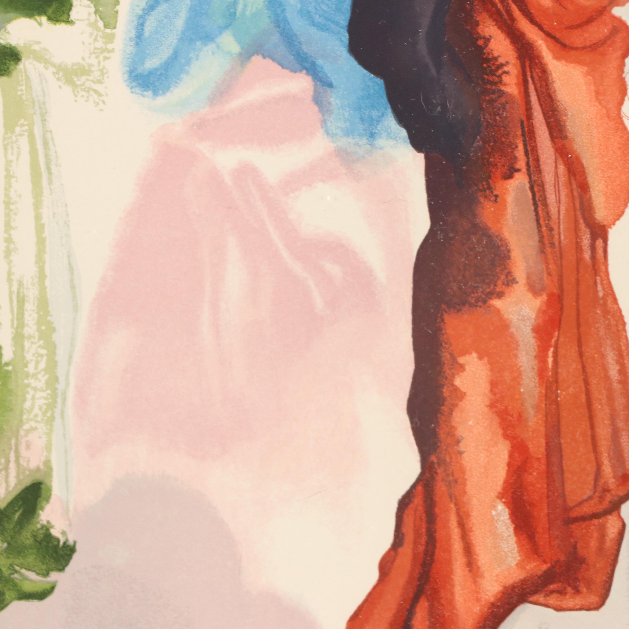 Salvador Dalí Wood Engraving "Prière de Saint Bernard," 1960 - 1964