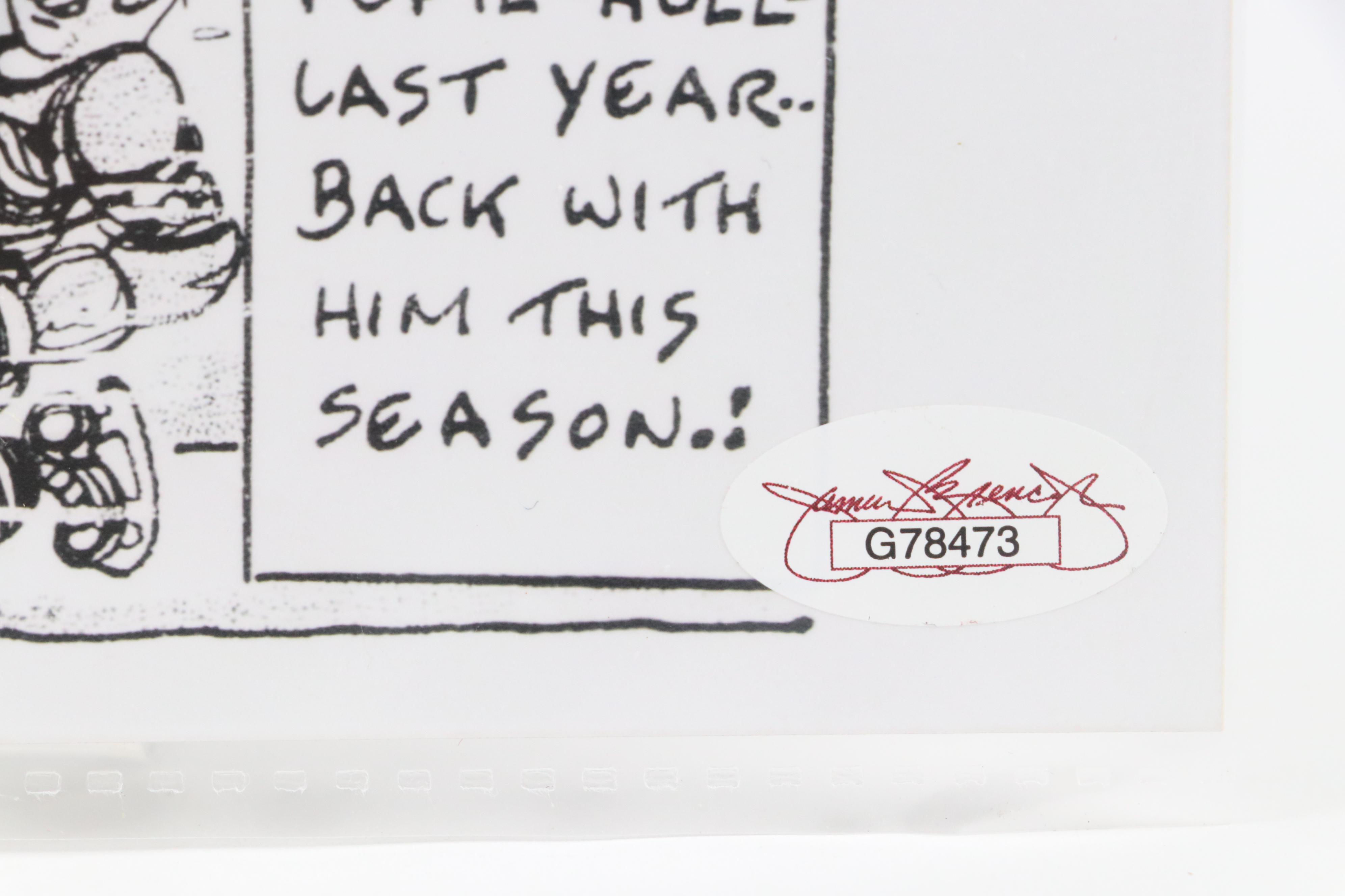 Bobby Hull Signed Chicago Blackhawks Large Hockey Photo with More