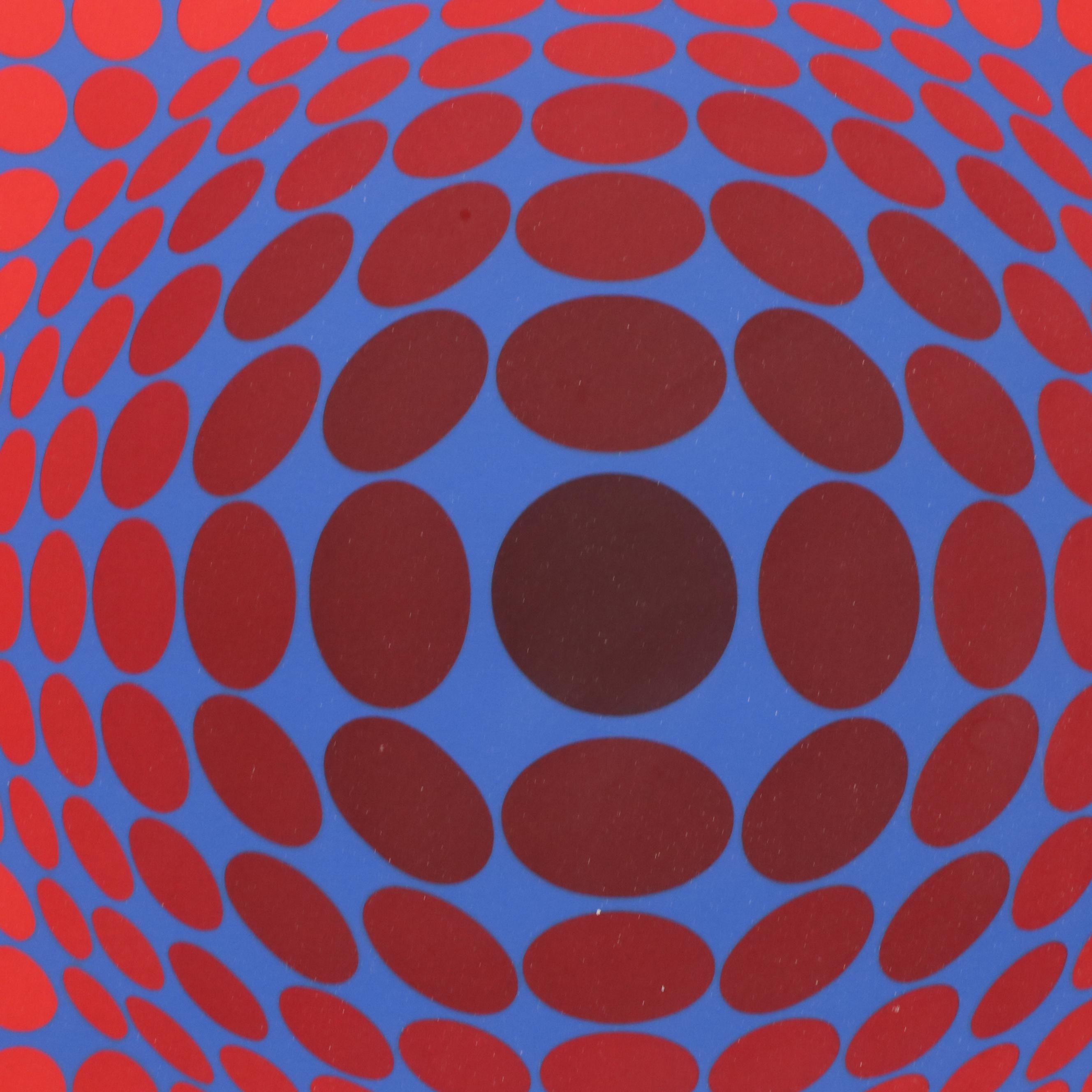 Victor Vasarely Op Art Serigraph "Novega," Circa 1980