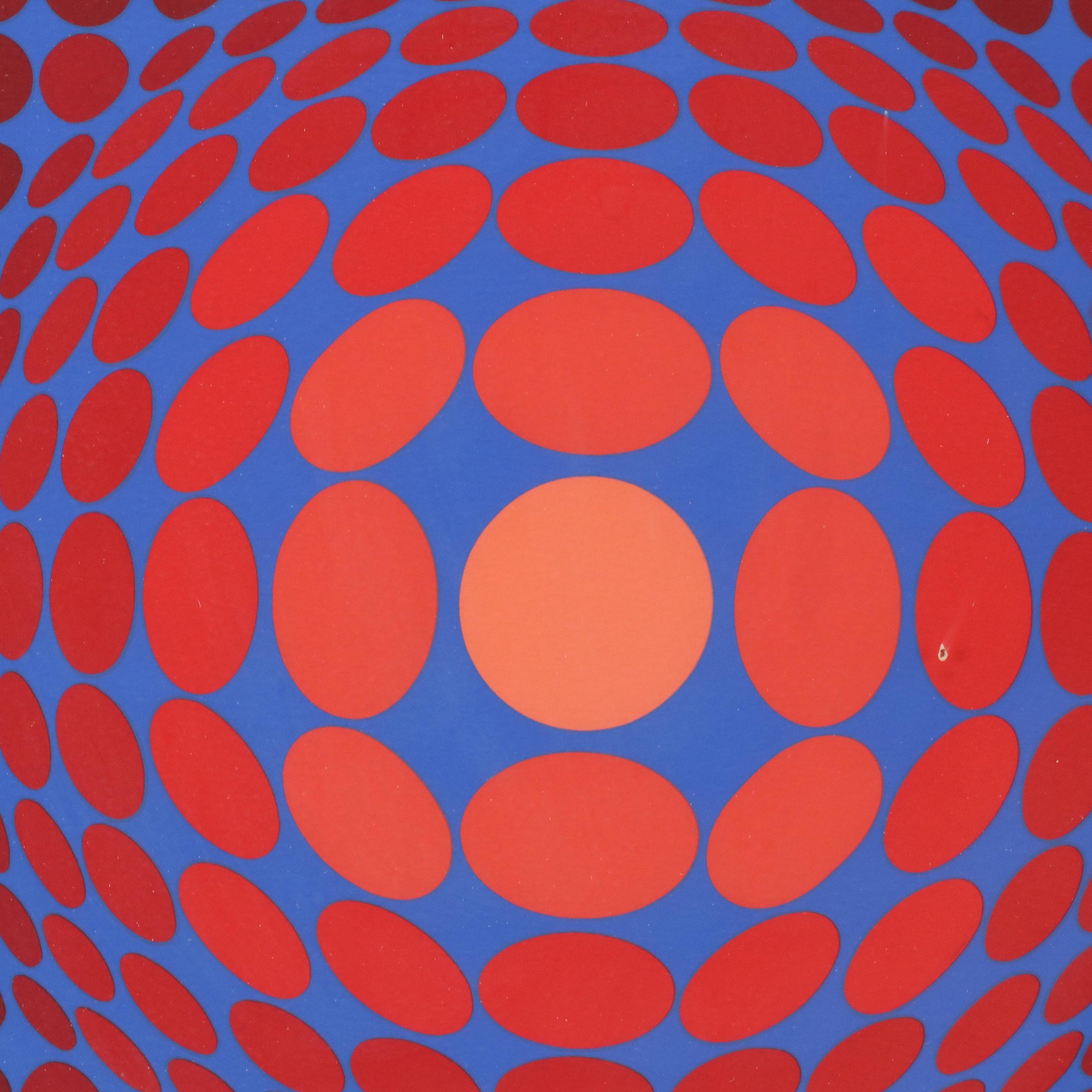 Victor Vasarely Op Art Serigraph "Novega," Circa 1980