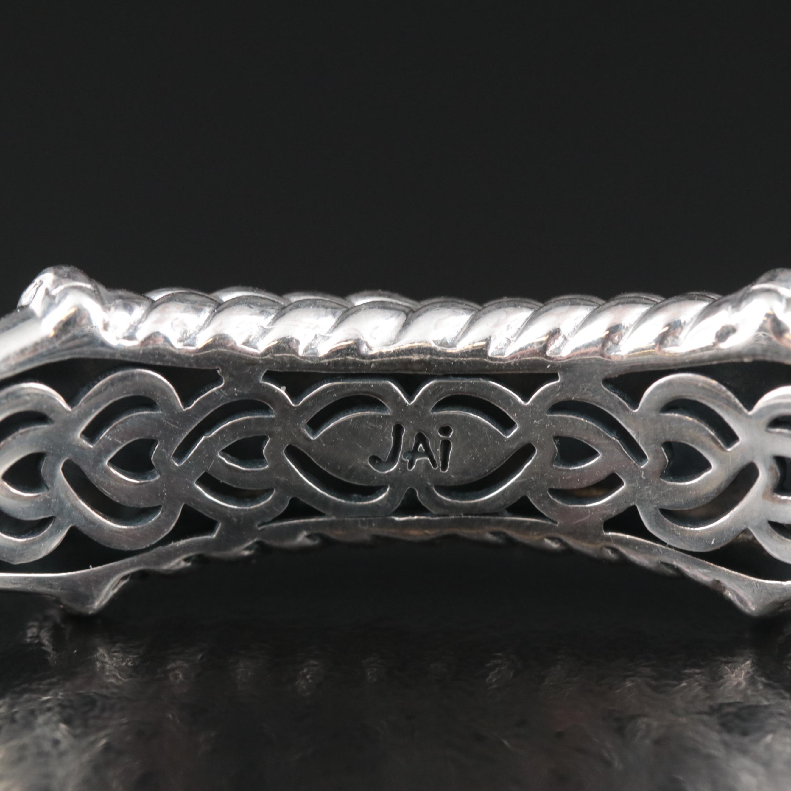 Jai by John Hardy Sterling Hinged Bangle