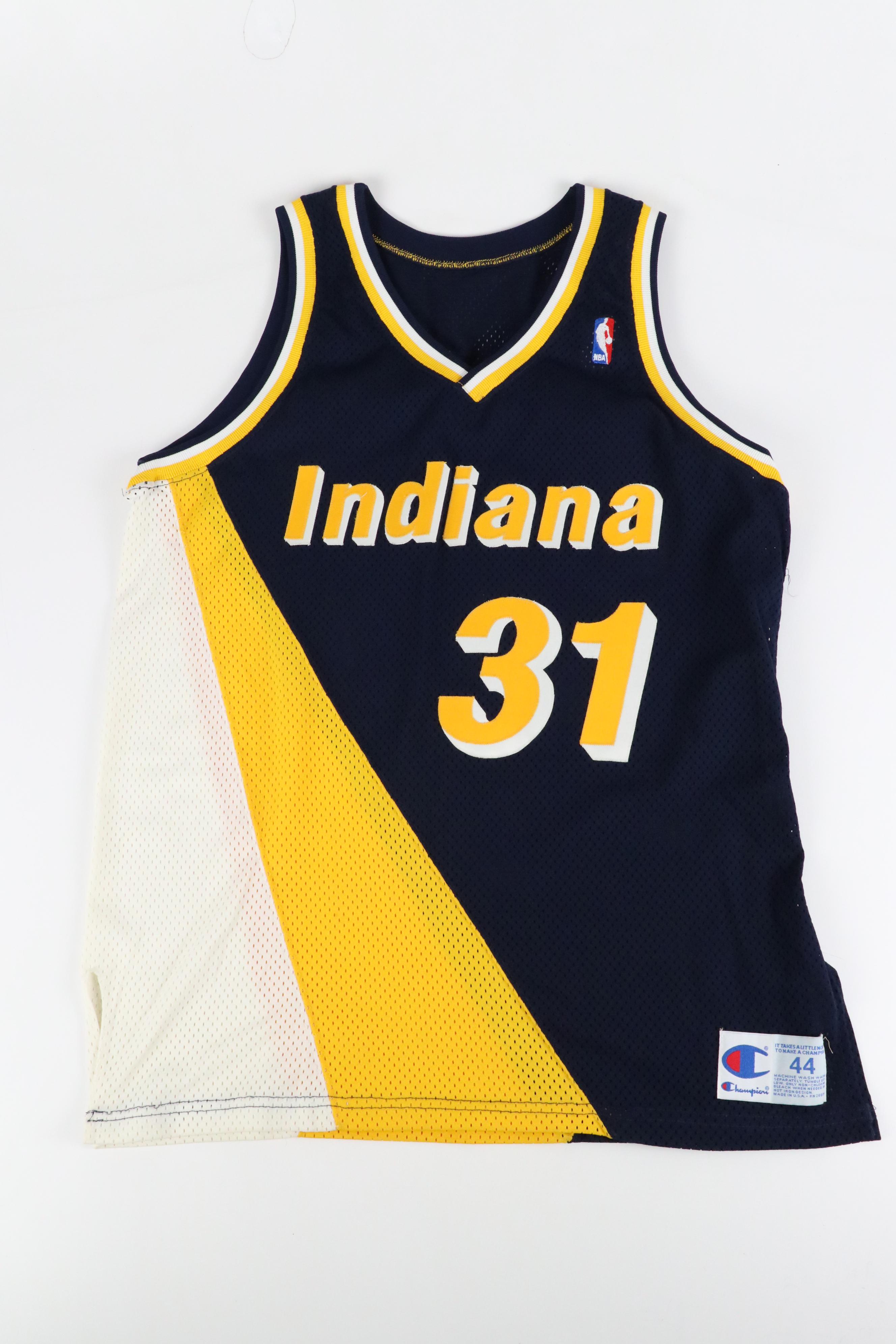 Reggie Miller Indiana Pacers Authentic Jersey with Basketball Cards