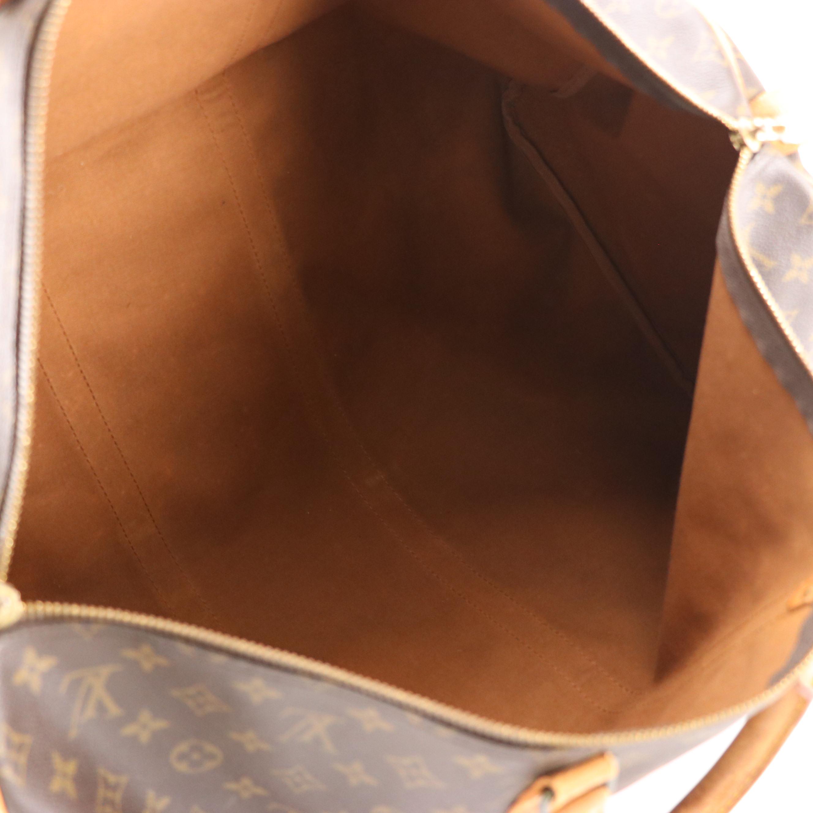 Louis Vuitton Keepall Bandoulière 55 in Monogram Canvas and Vachetta Leather