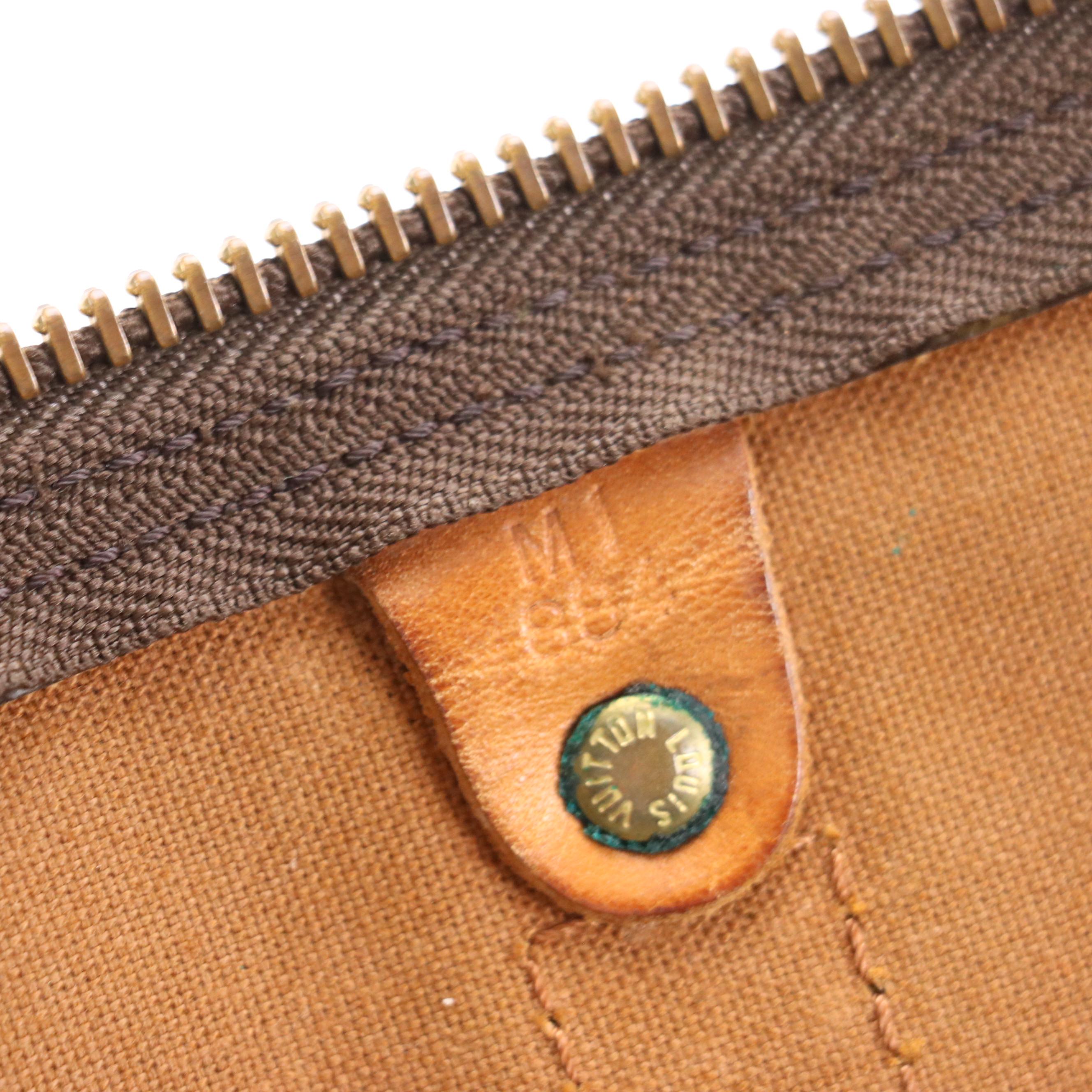 Louis Vuitton Keepall Bandoulière 55 in Monogram Canvas and Vachetta Leather