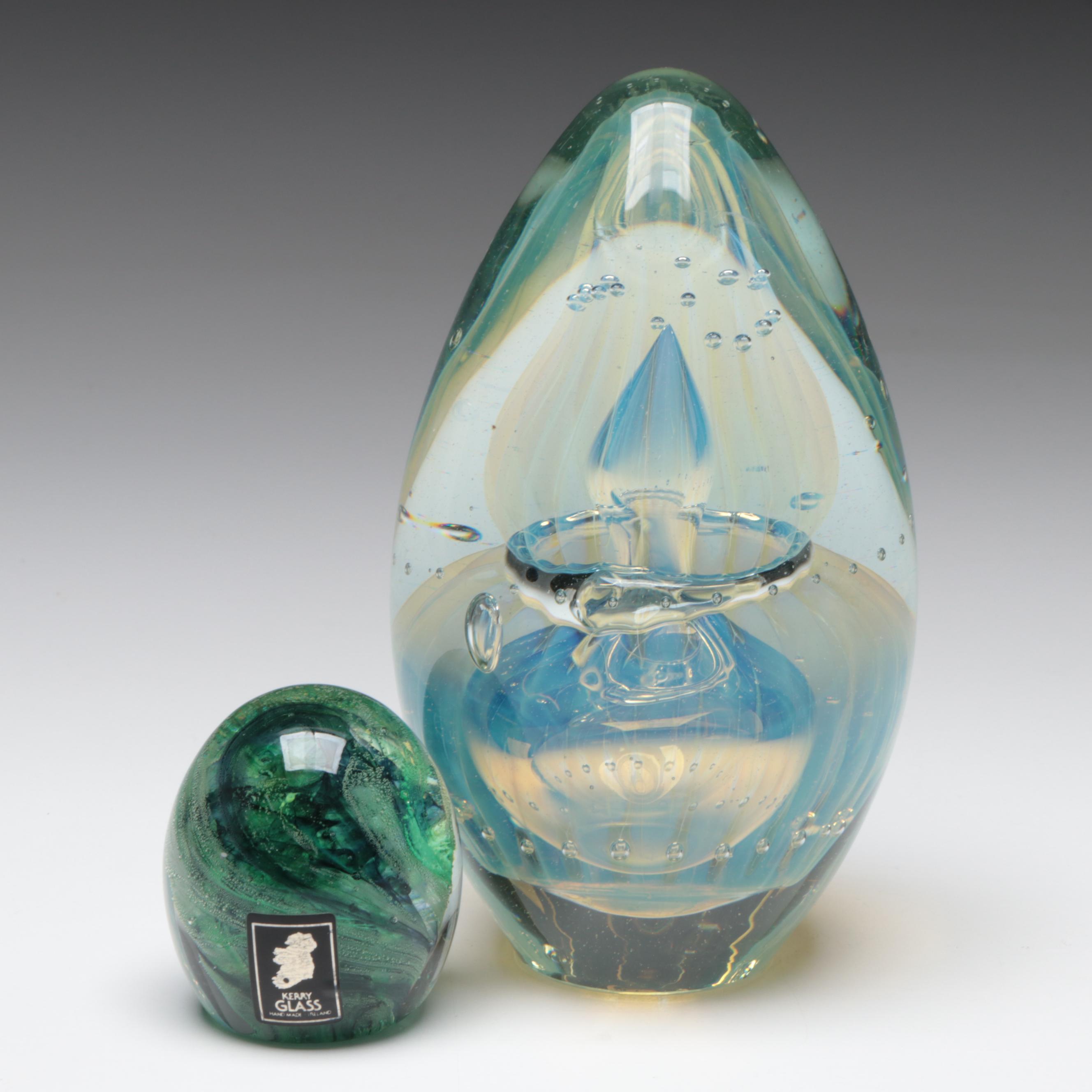 Robert Eickholt and Kerry Art Glass Paperweights