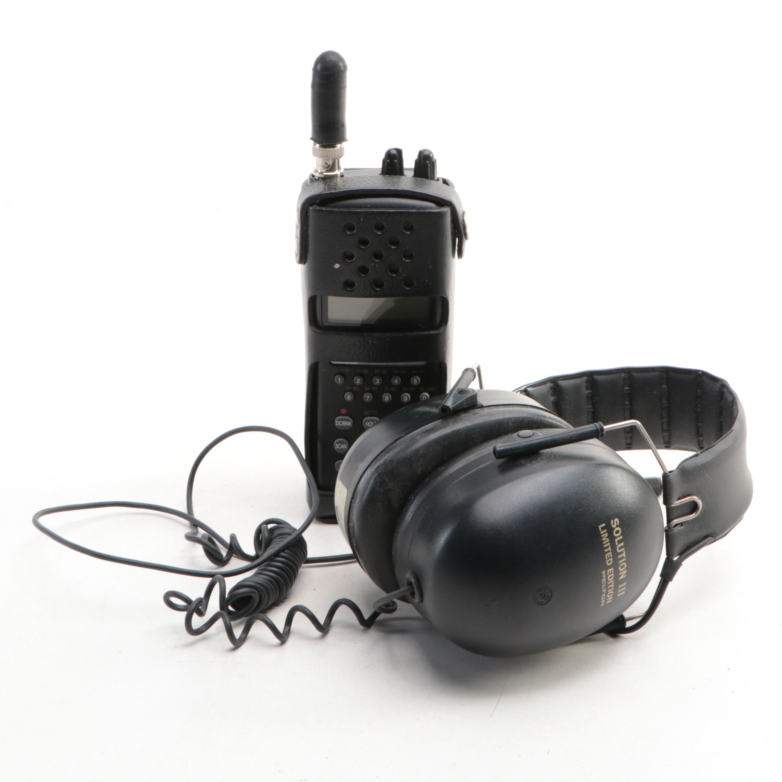 Sportcat SC150 Hand-Held Sports Scanner and Peltor Solution III Headphones