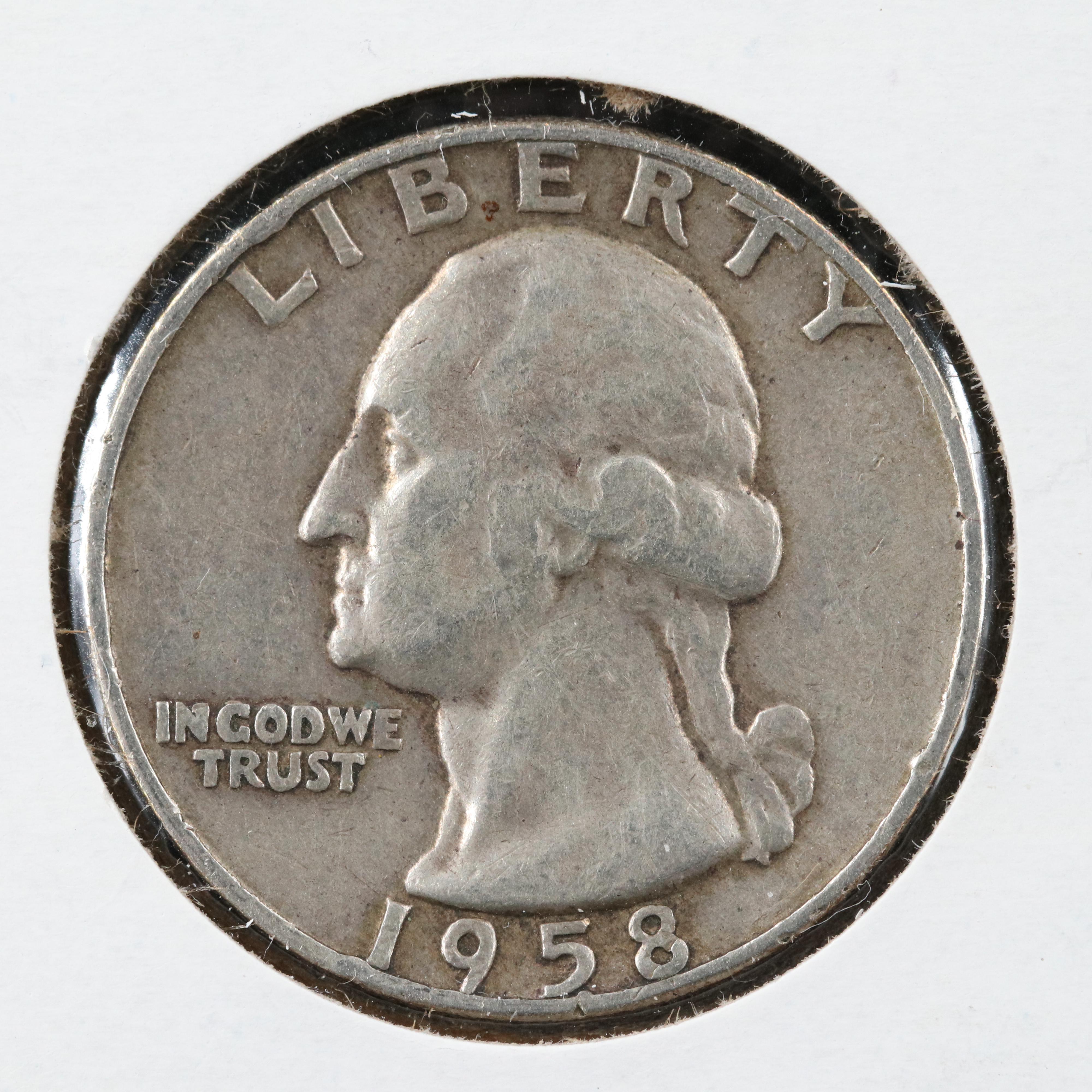 Forty George Washington Silver Quarters Ranging from 1944-1964