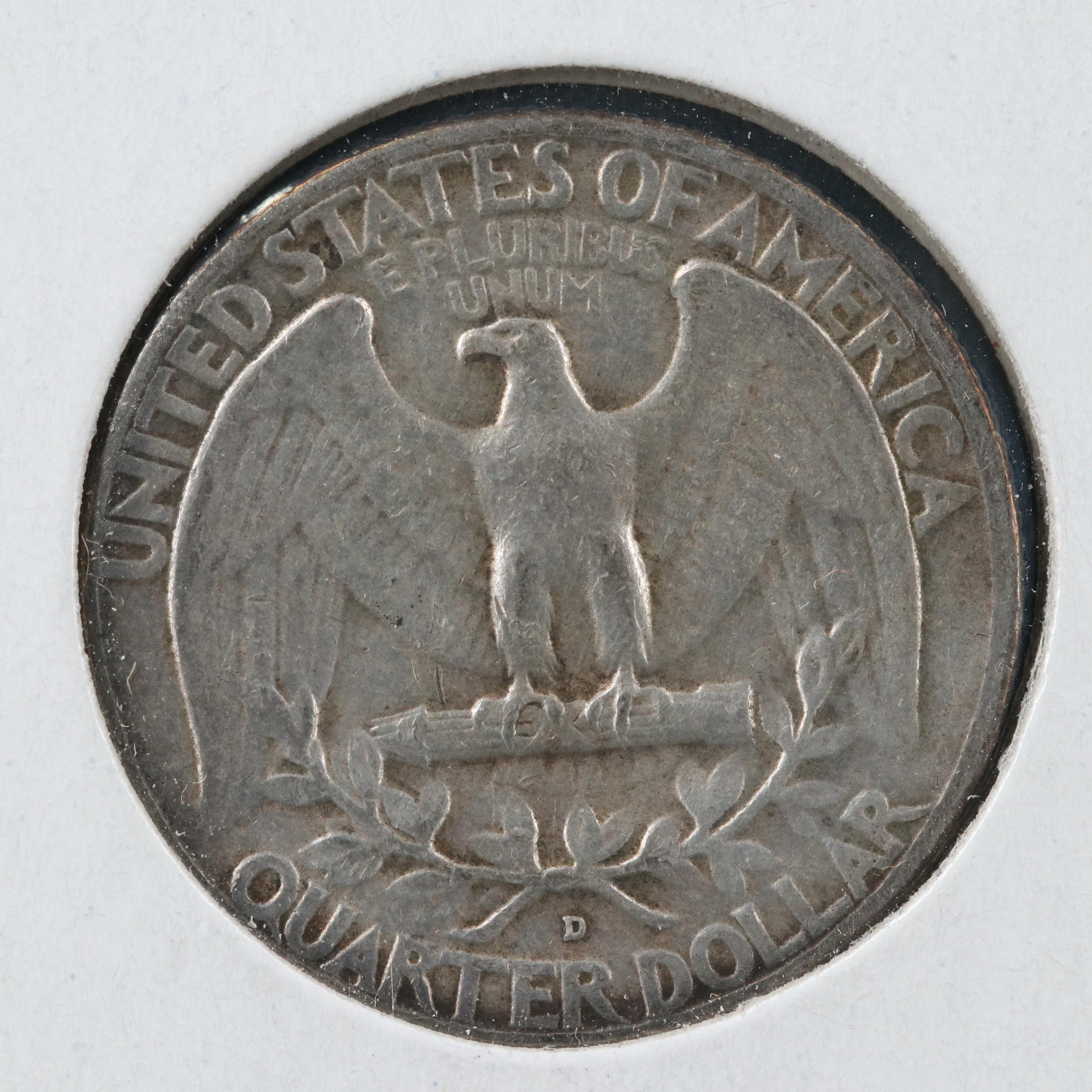 Forty George Washington Silver Quarters Ranging from 1944-1964