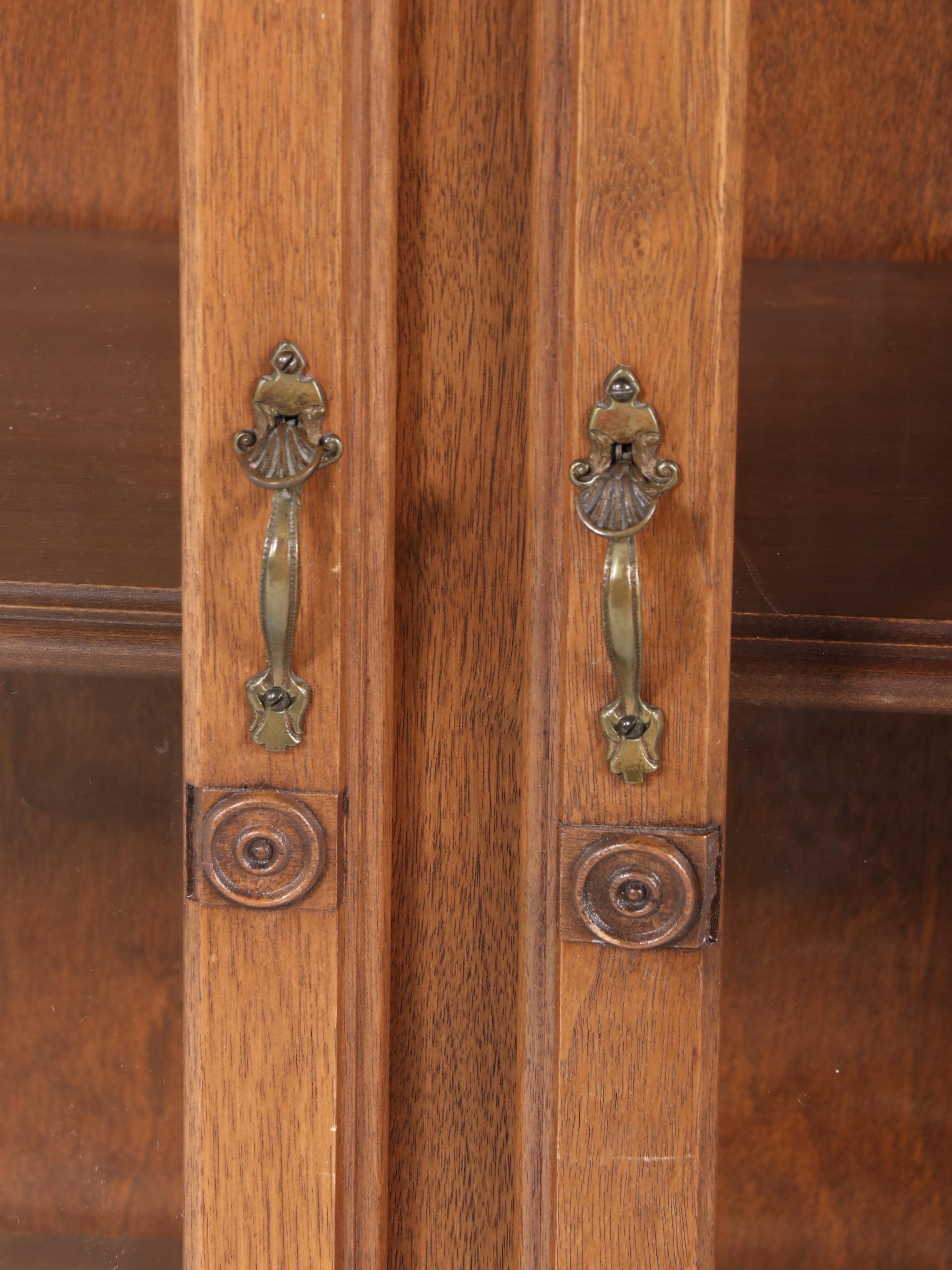 F. S. Kelly Furniture Co. Wooden China Cabinet, Early to Mid-20th Century