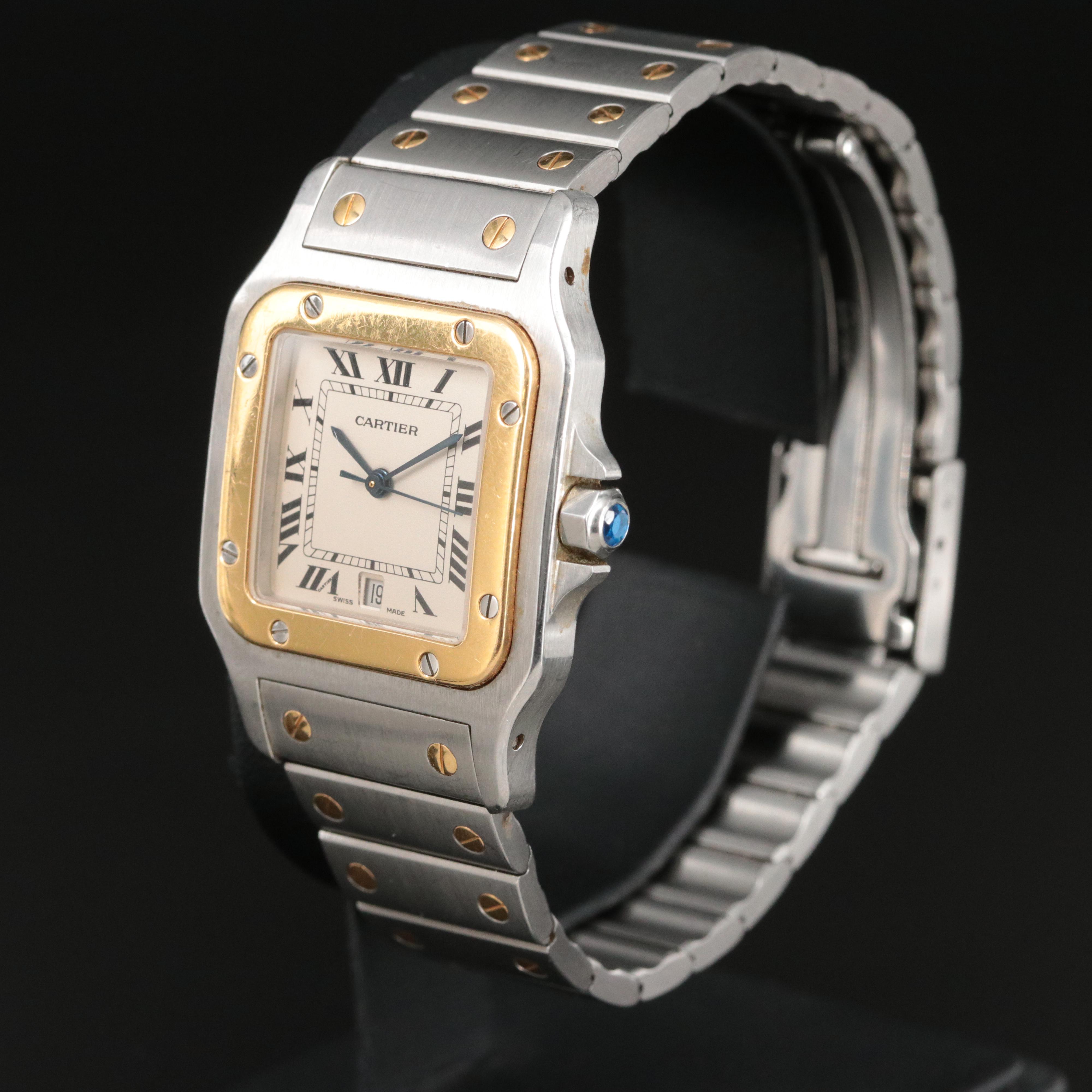 Cartier Santos Galbee Date Quartz Watch