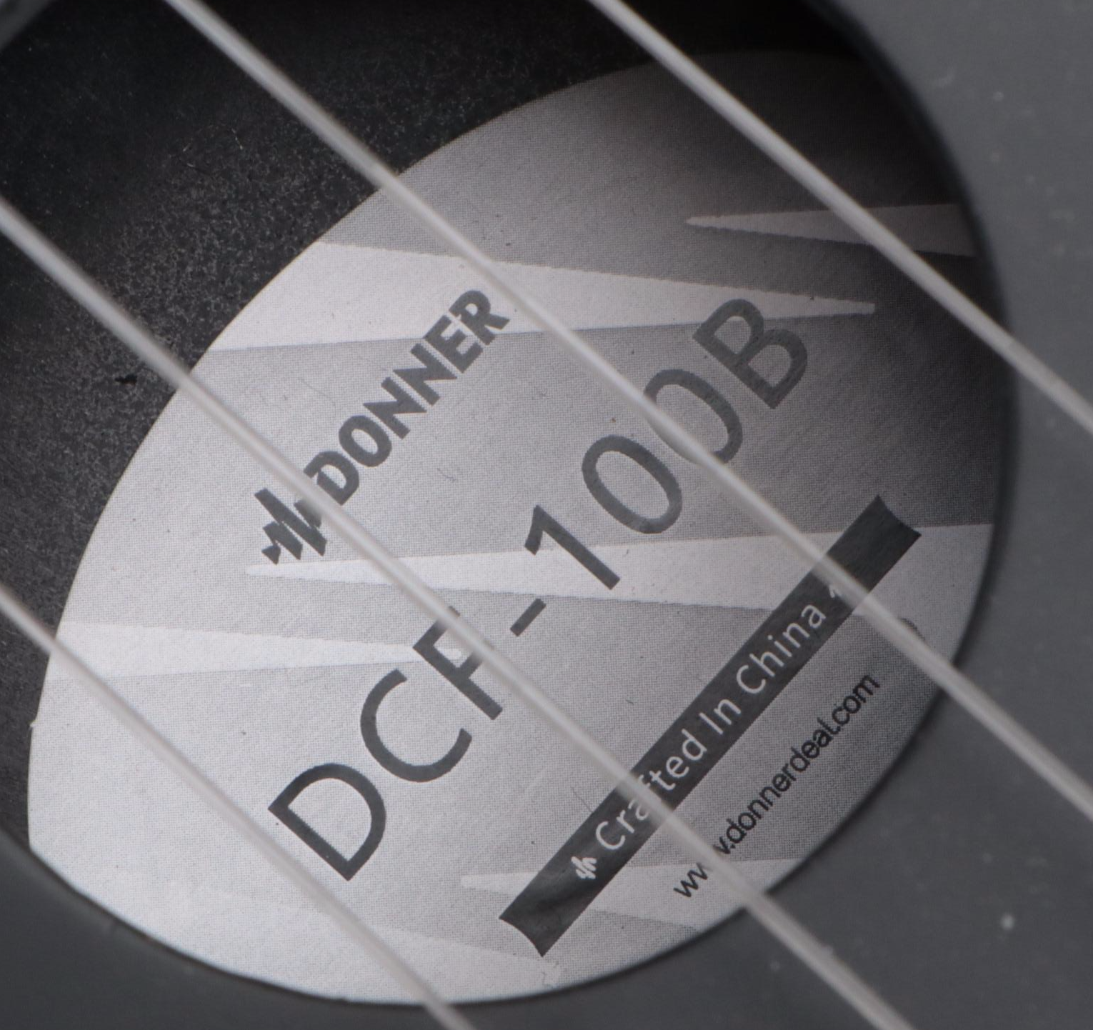 Donner Matte Black Ukulele