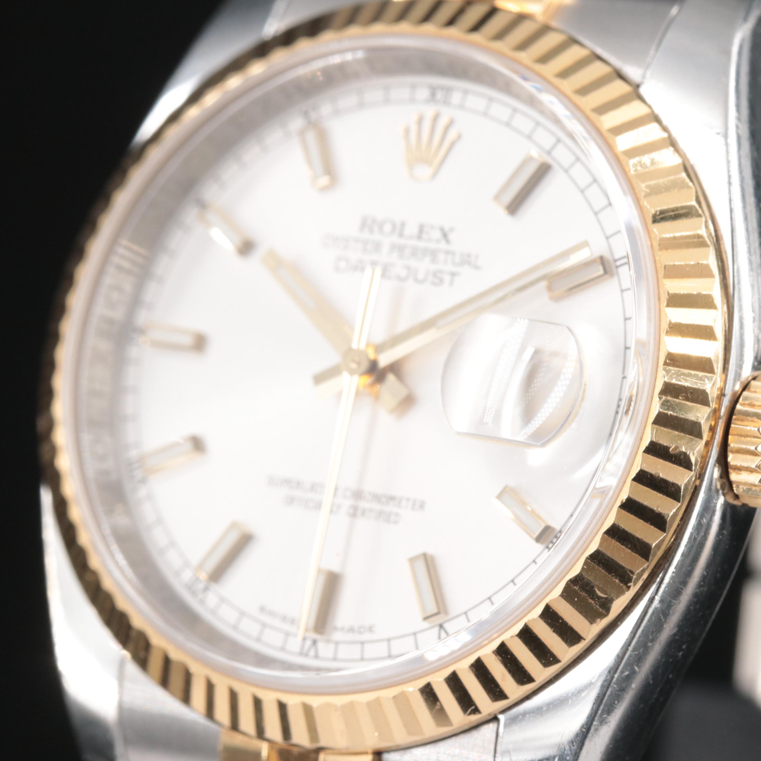 2006 Rolex Oyster Perpetual Two-Tone Datejust Watch
