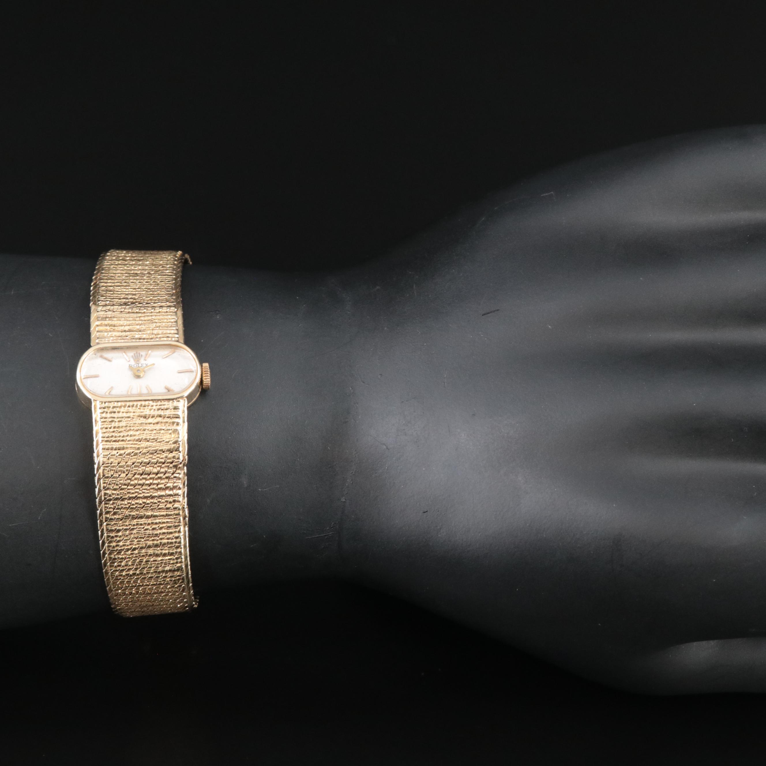 Vintage Rolex 14K Gold Cocktail Watch