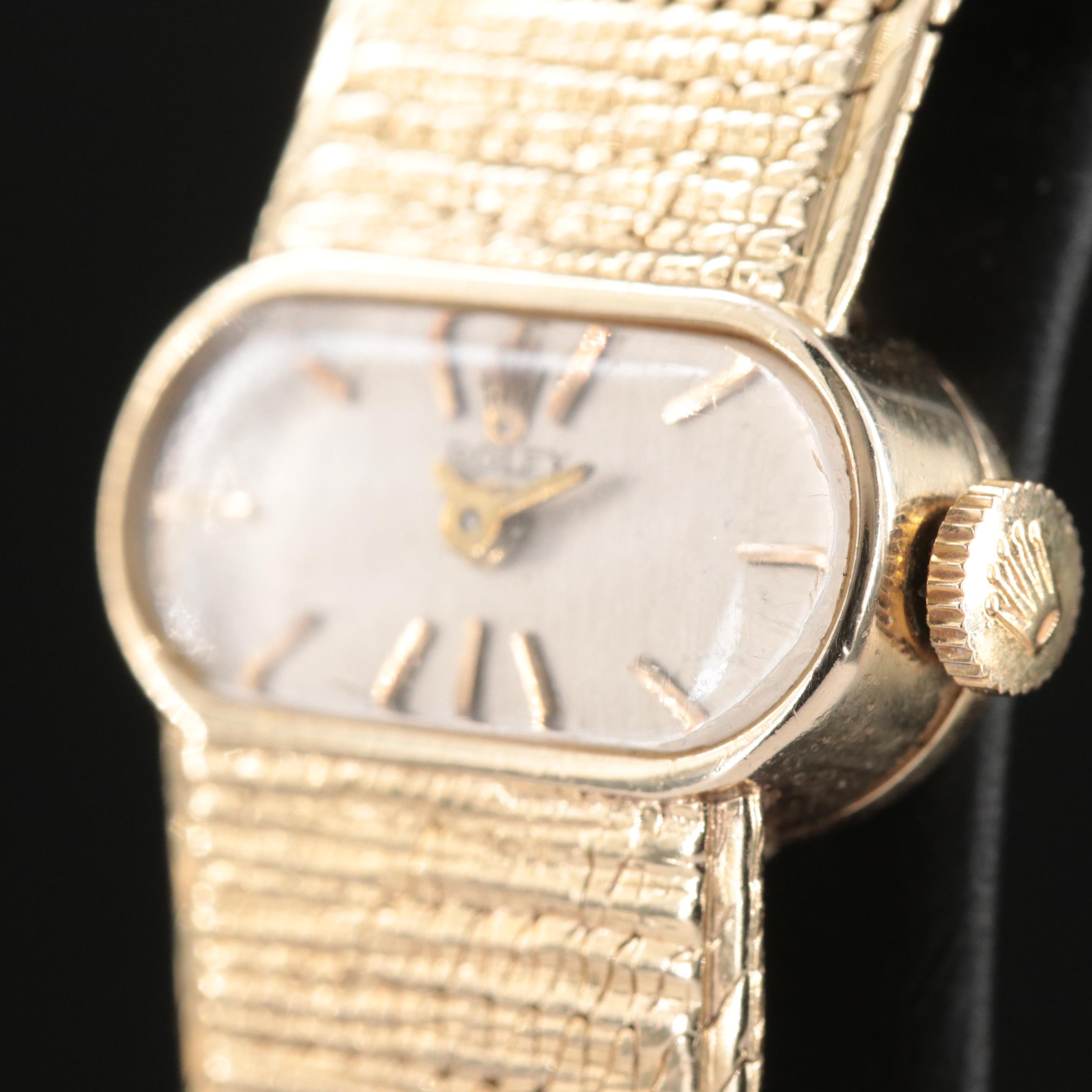 Vintage Rolex 14K Gold Cocktail Watch