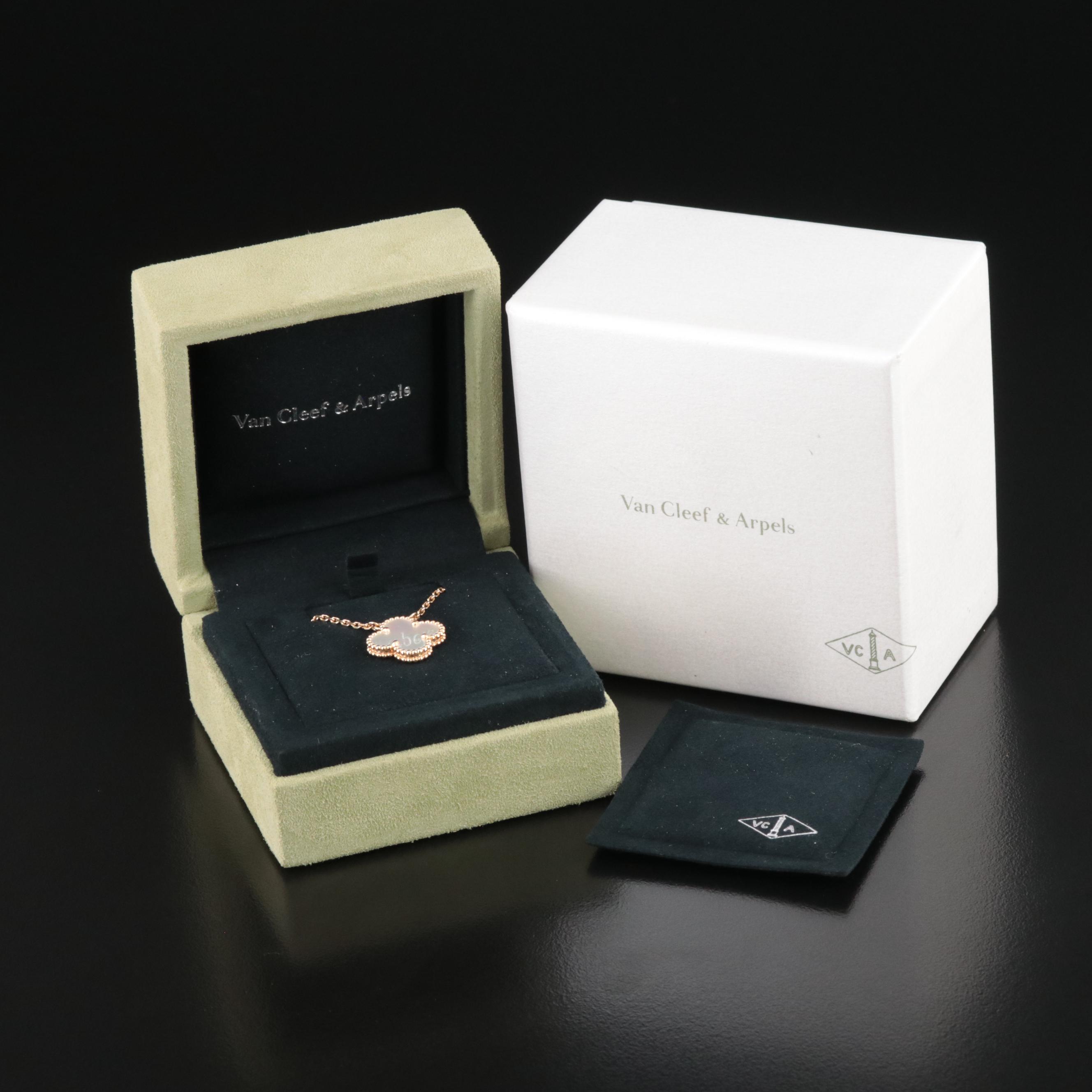 Van Cleef & Arpels Alhambra 18K Mother-of-Pearl Necklace