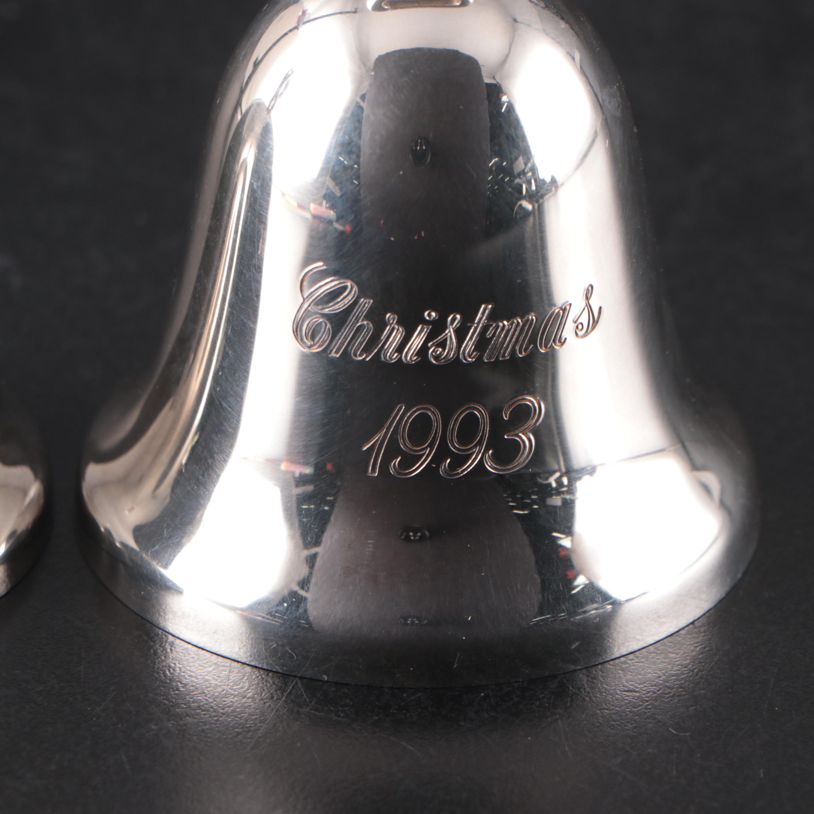 Reed & Barton Silver Plate Christmas Bells