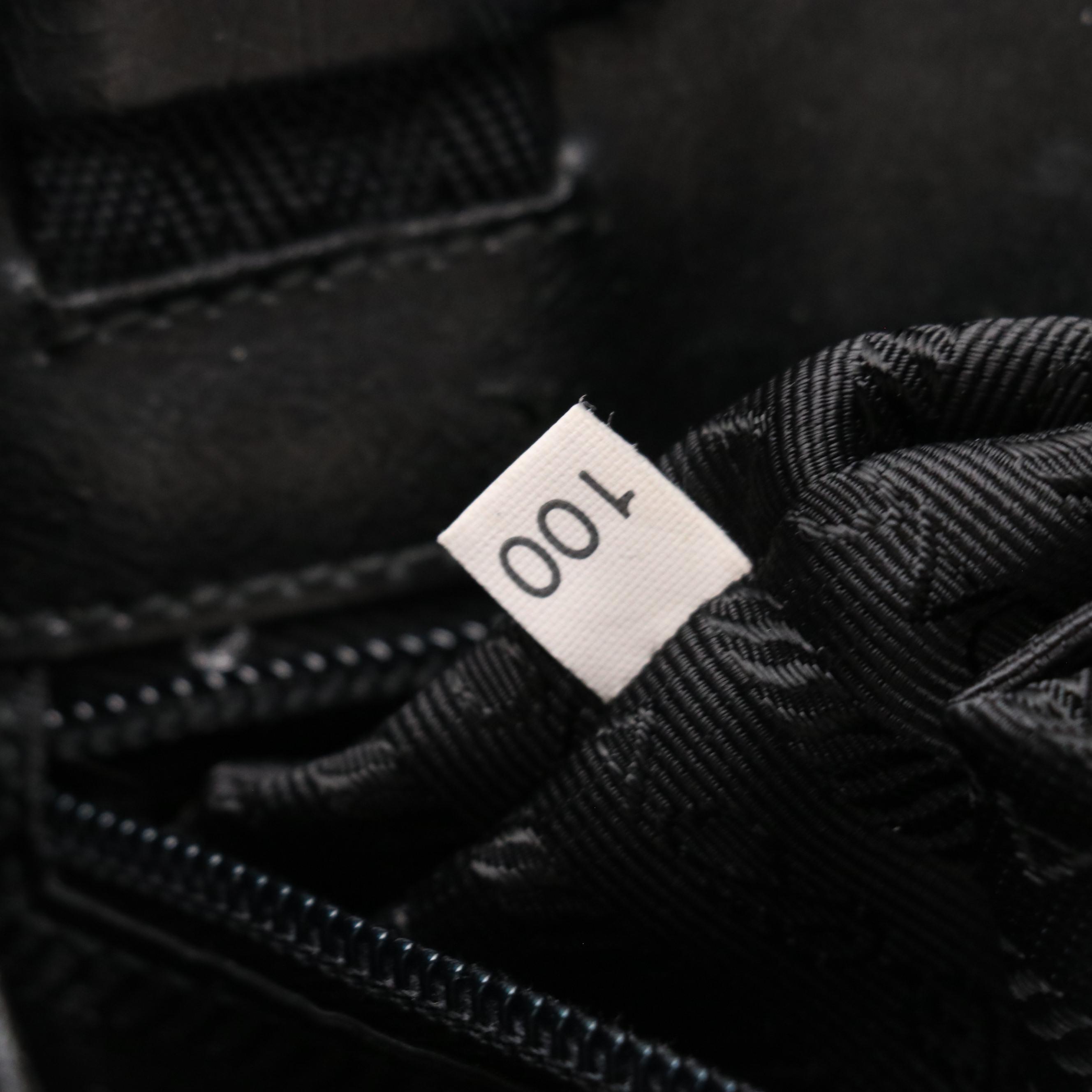 Prada Buckle Strap Shoulder Bag in Black Tessuto Nylon