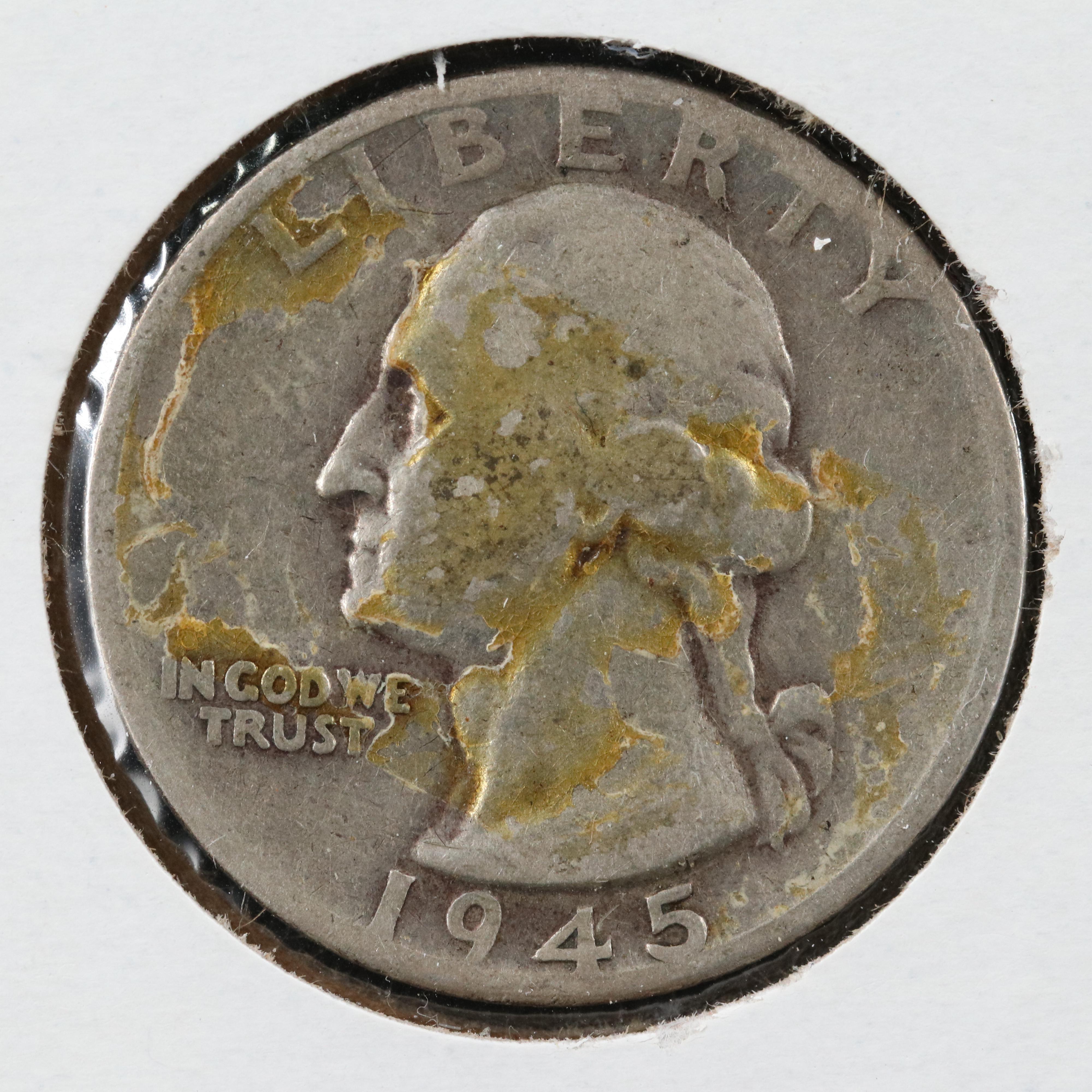 Forty George Washington Silver Quarters Ranging from 1944-1964