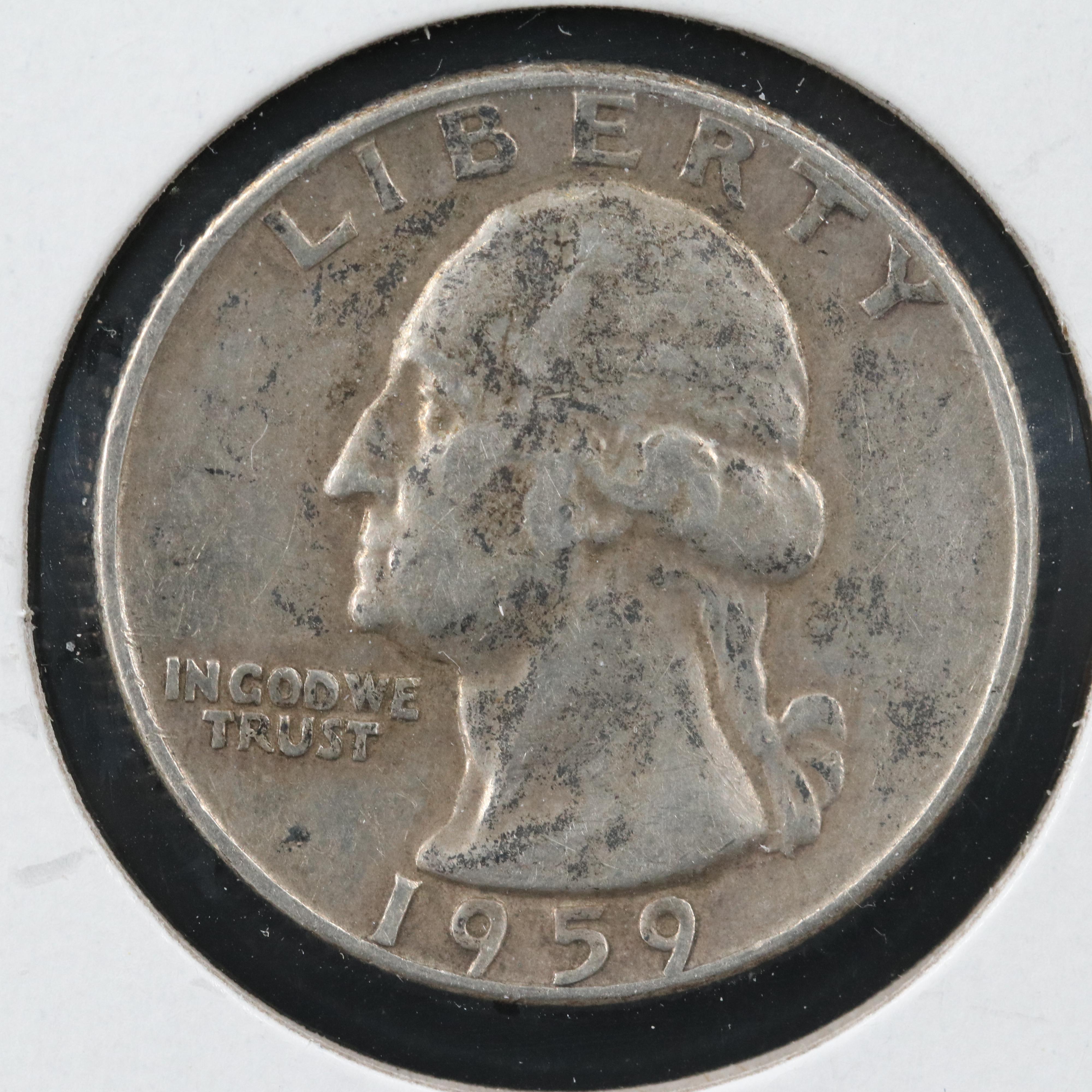 Forty George Washington Silver Quarters Ranging from 1944-1964