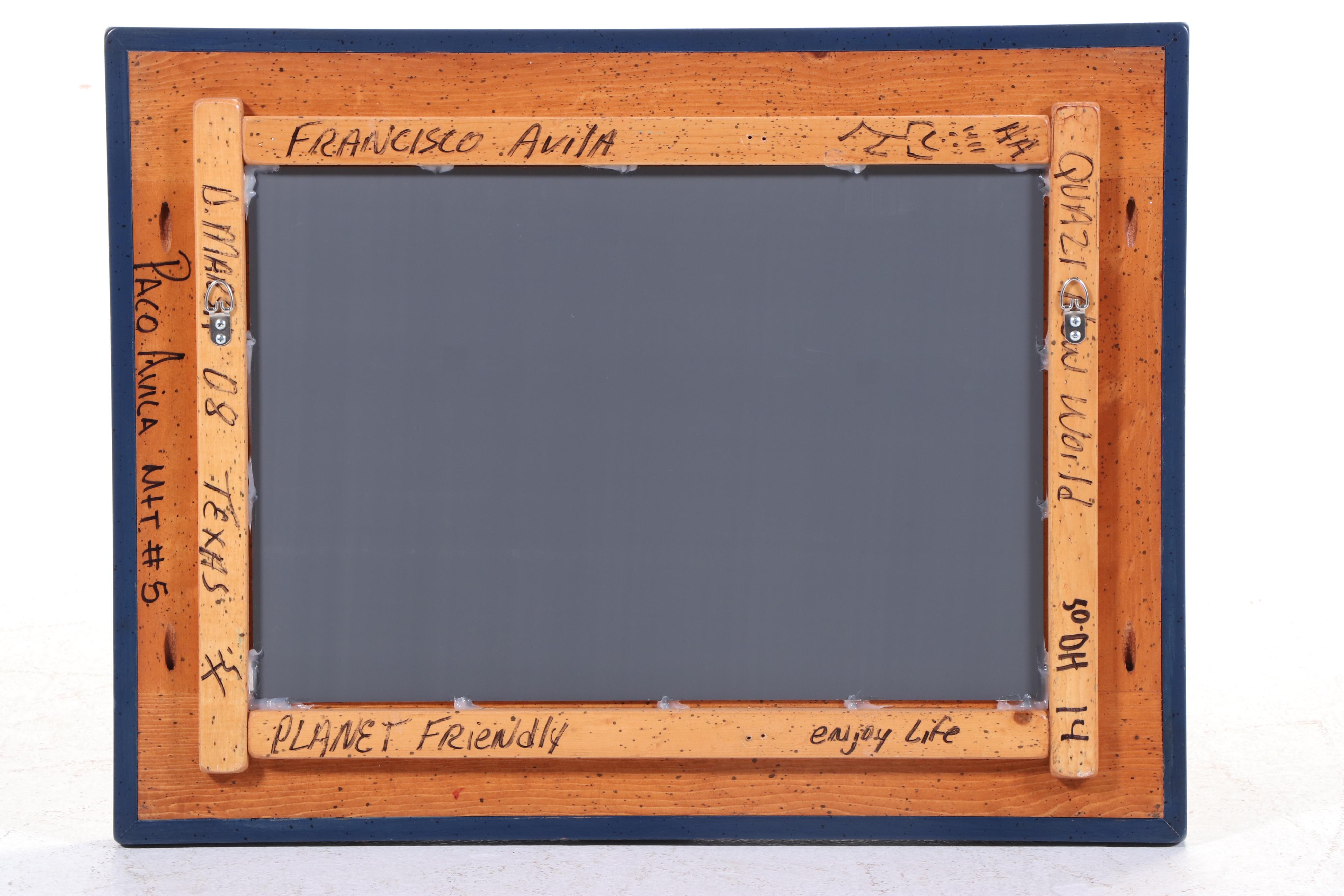 David Marsh Paint-Decorated Wood Wall Mirror, 2008