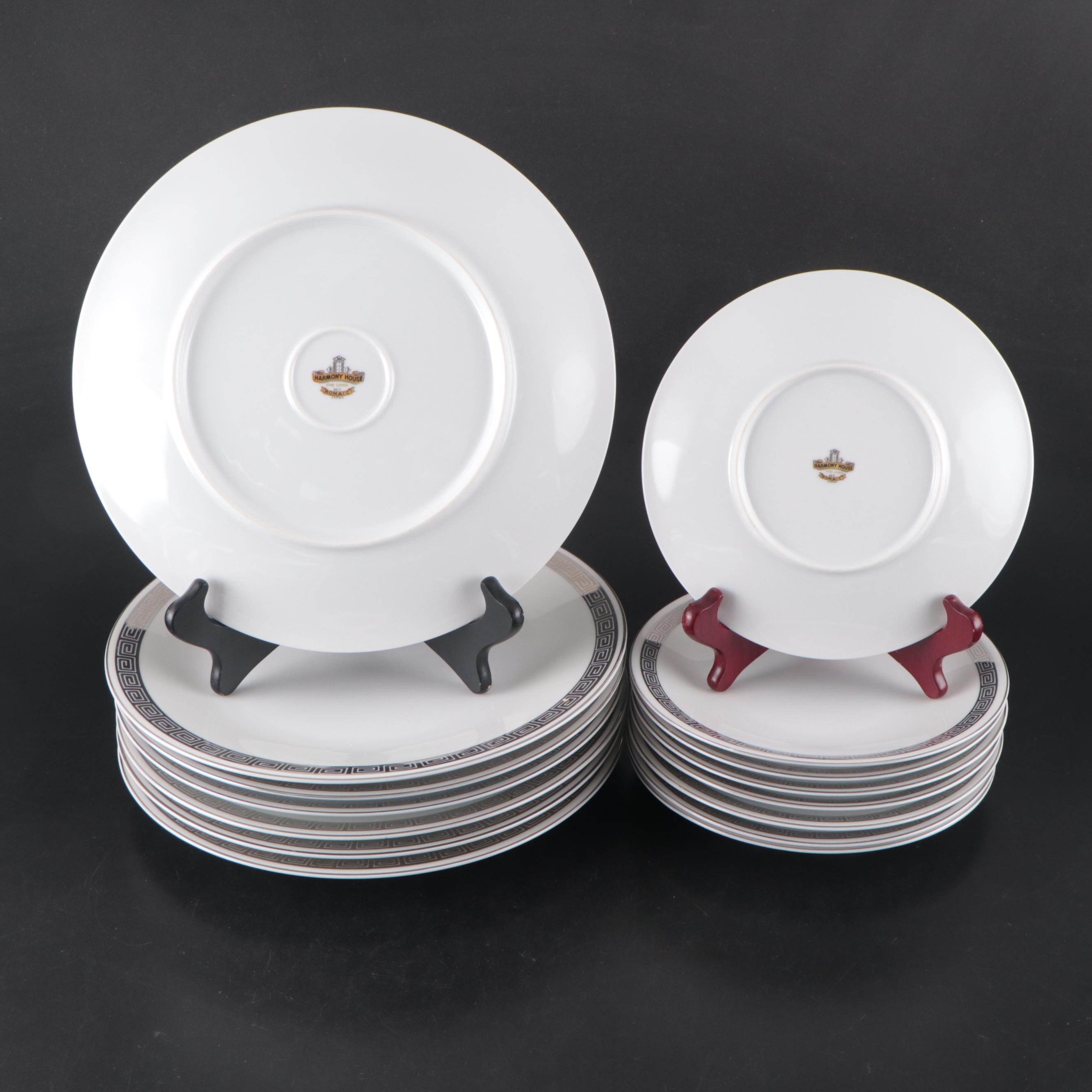 Harmony House Porcelain "Romaic" Dinnerware, Mid to Late 20th Century